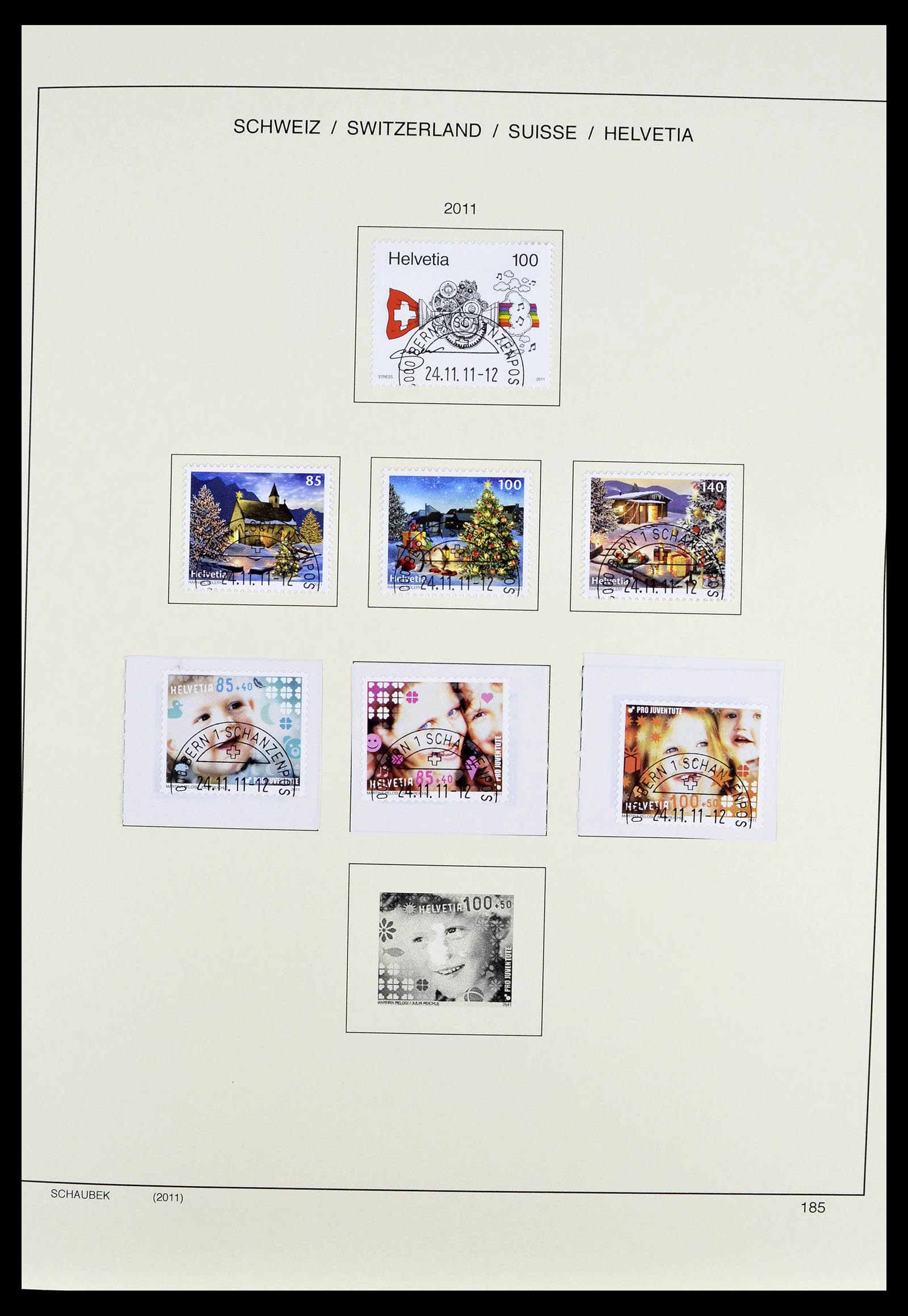 39322 0125 - Stamp collection 39322 Switzerland 1980-2011.