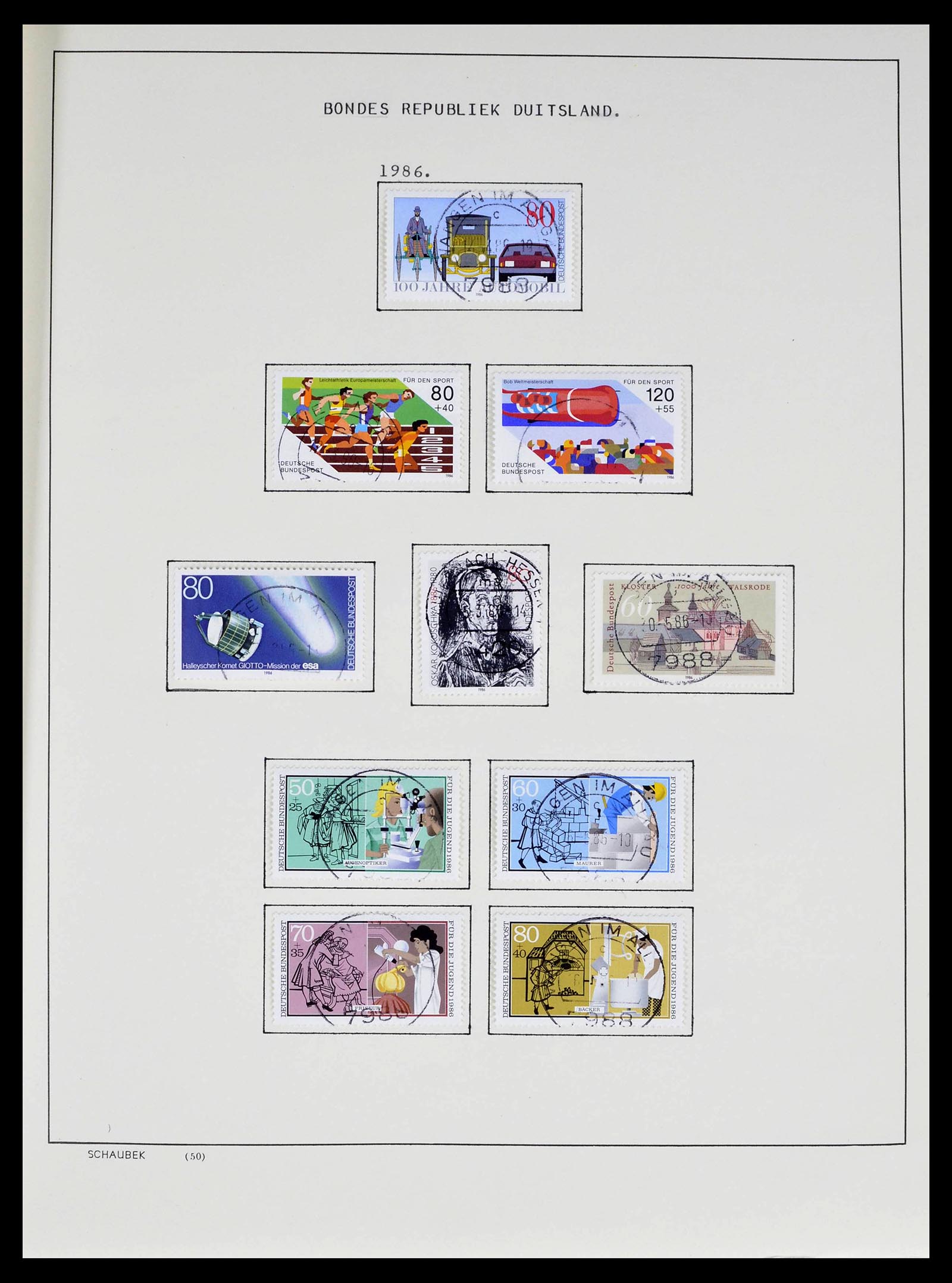 39324 0003 - Stamp collection 39324 Bundespost 1986-2012.