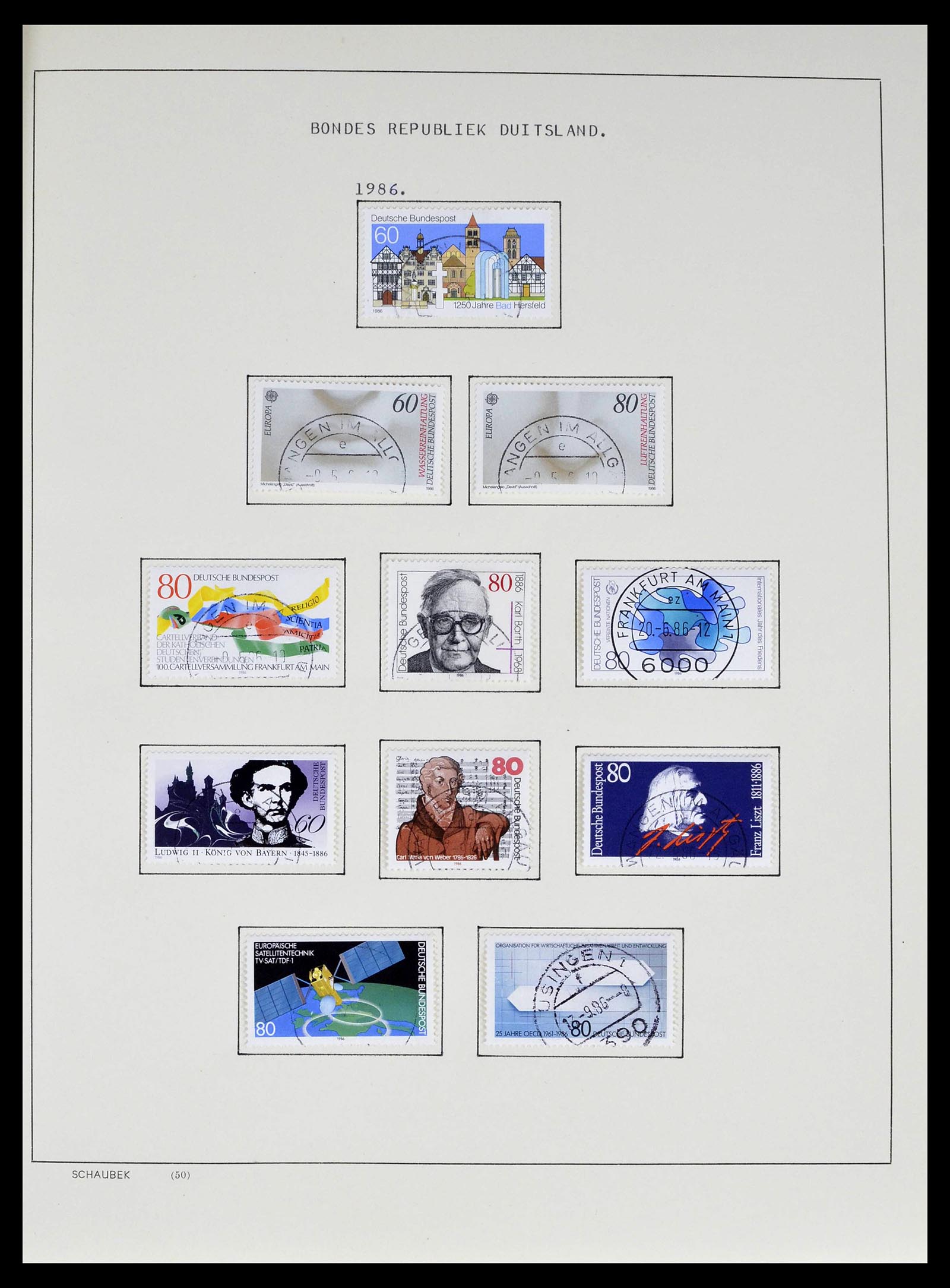 39324 0004 - Stamp collection 39324 Bundespost 1986-2012.