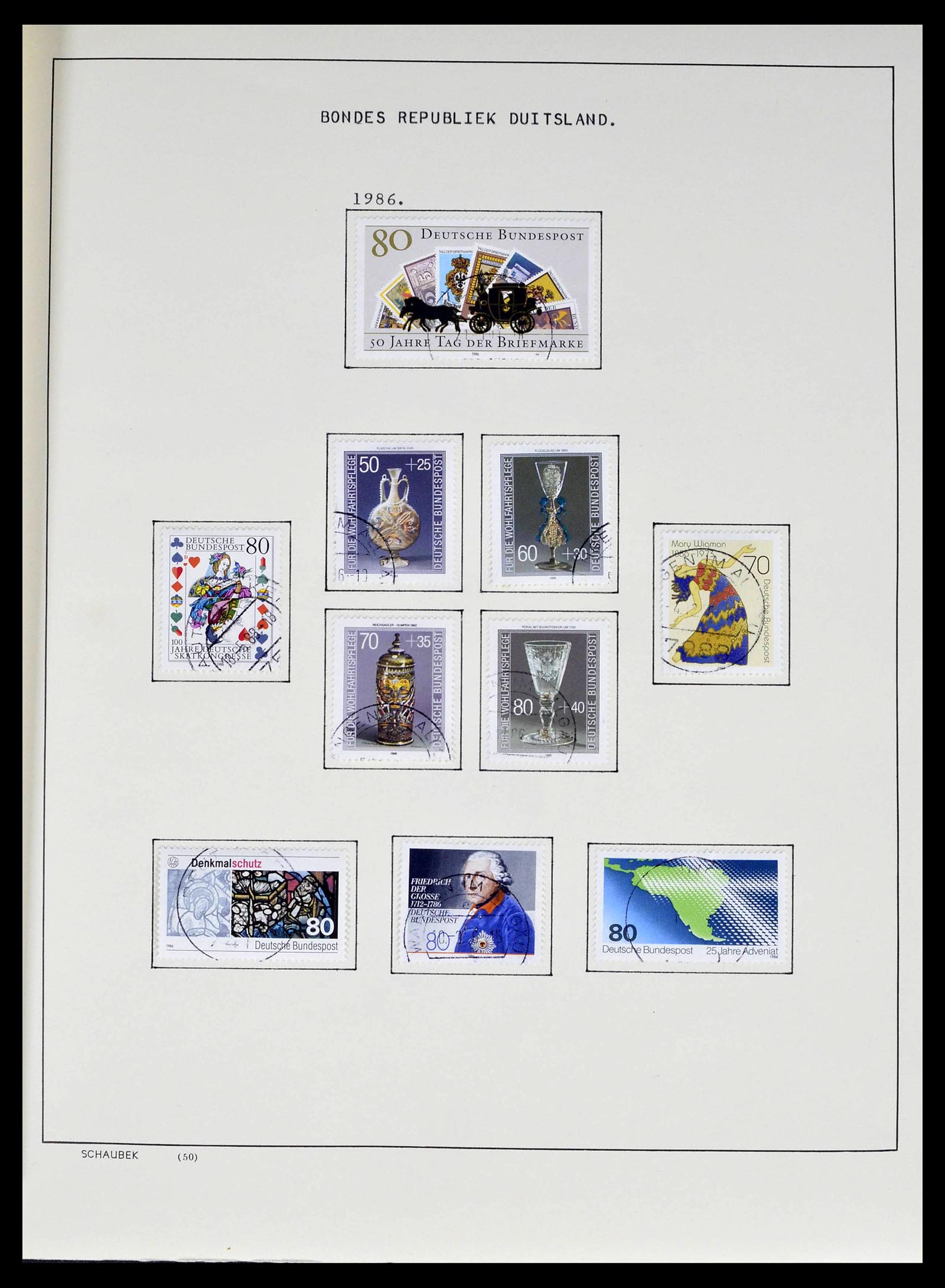 39324 0005 - Stamp collection 39324 Bundespost 1986-2012.
