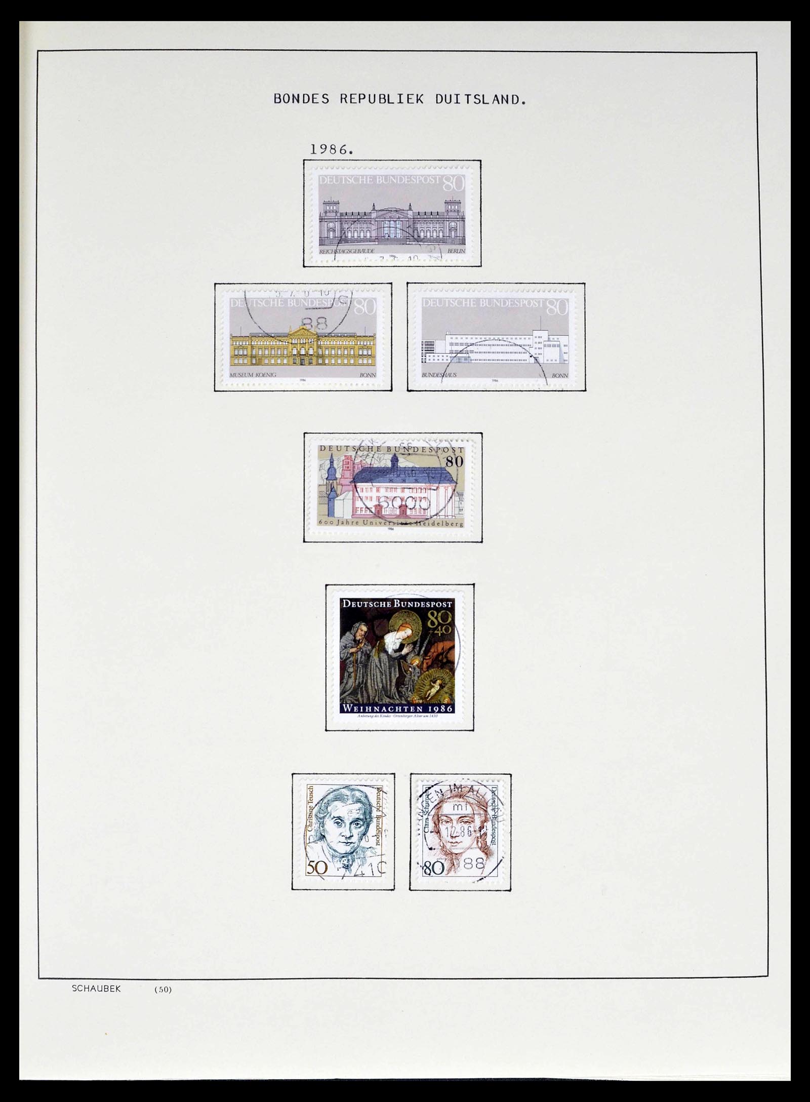 39324 0006 - Stamp collection 39324 Bundespost 1986-2012.