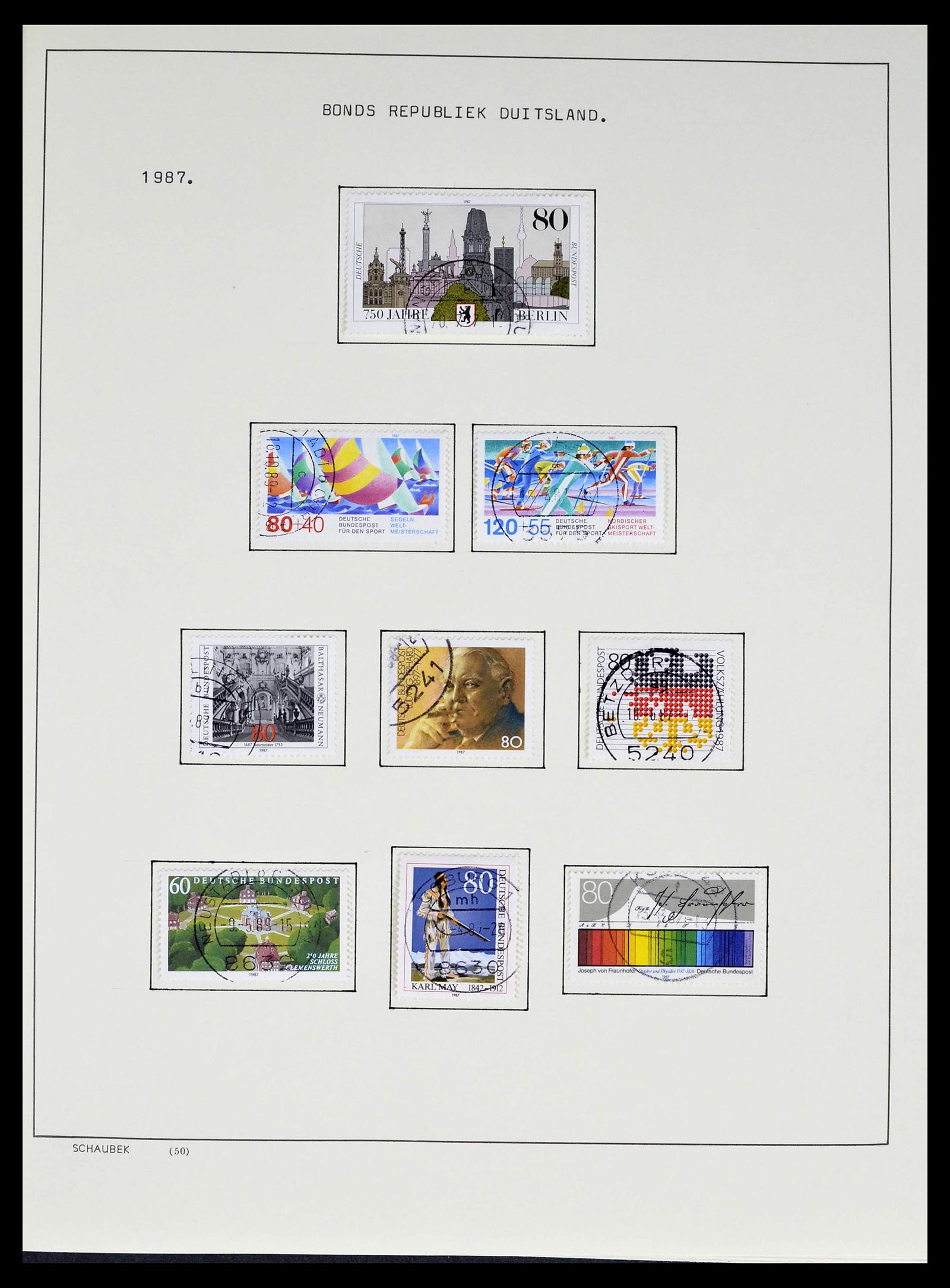 39324 0008 - Stamp collection 39324 Bundespost 1986-2012.