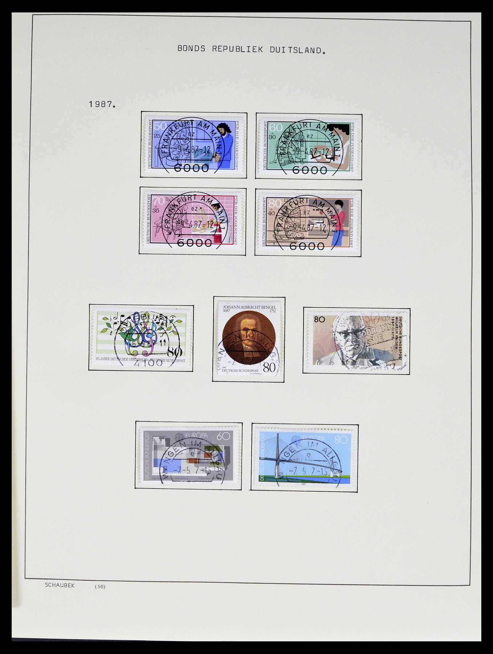 39324 0009 - Stamp collection 39324 Bundespost 1986-2012.