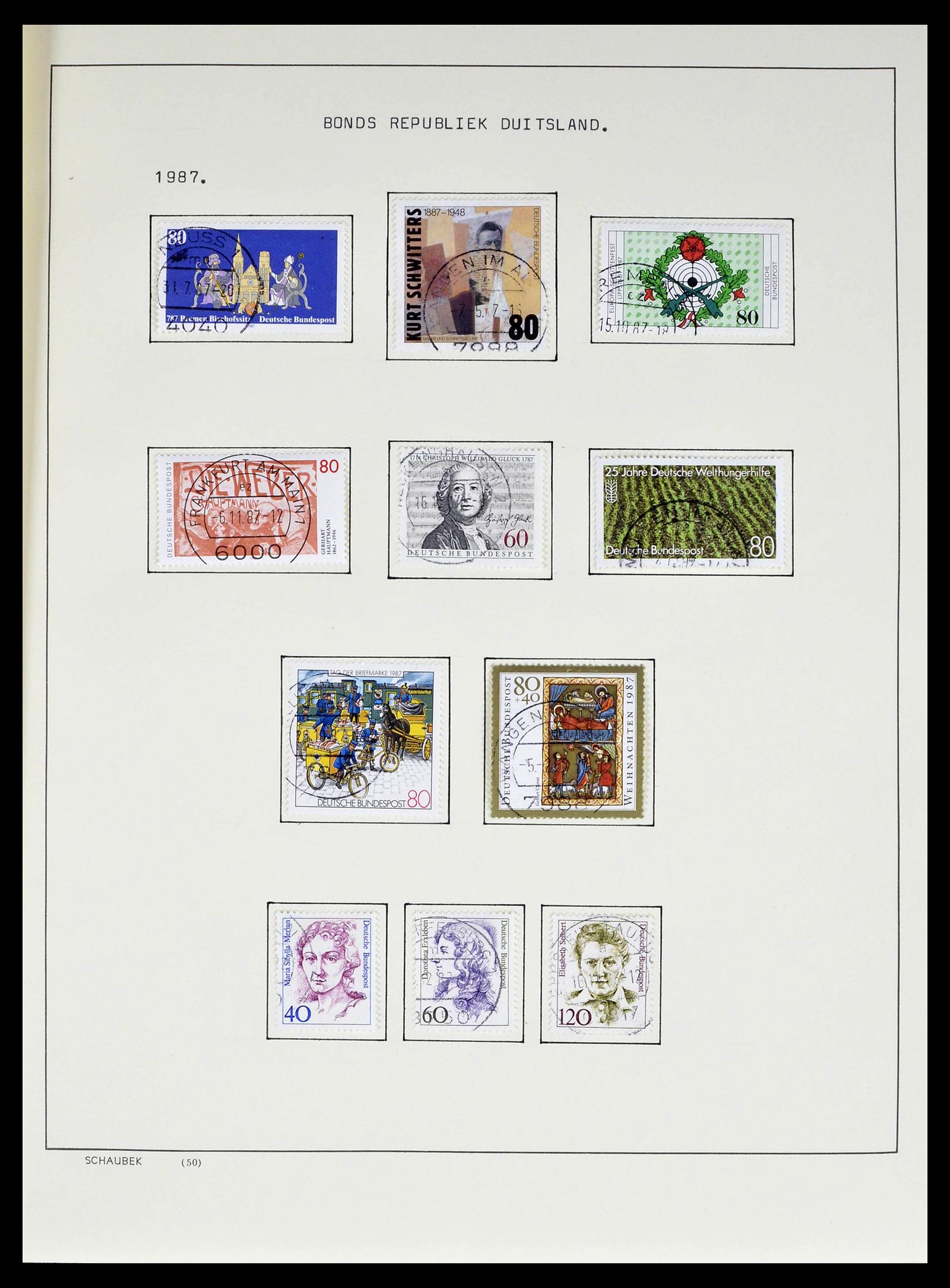 39324 0011 - Stamp collection 39324 Bundespost 1986-2012.
