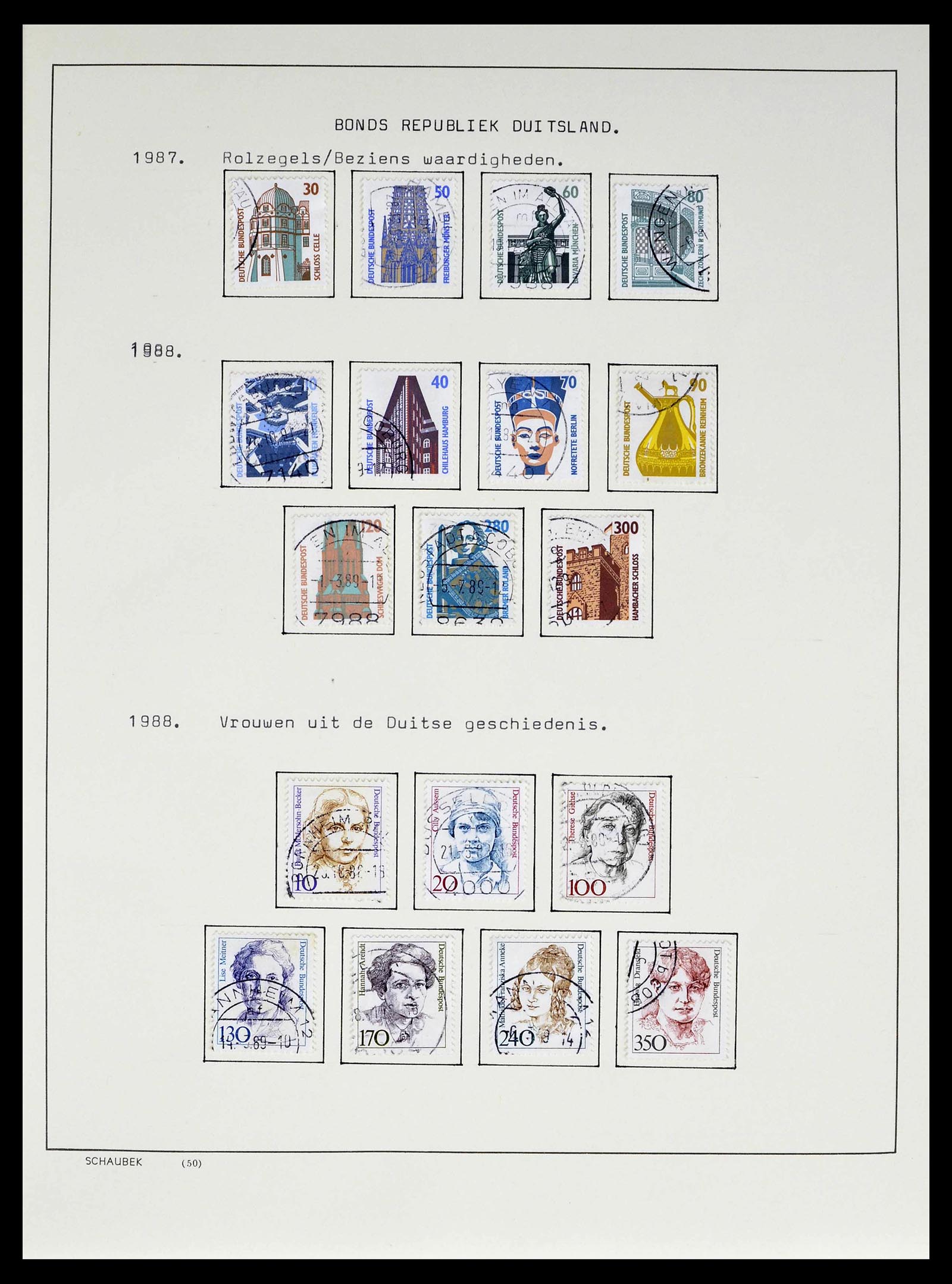 39324 0013 - Stamp collection 39324 Bundespost 1986-2012.