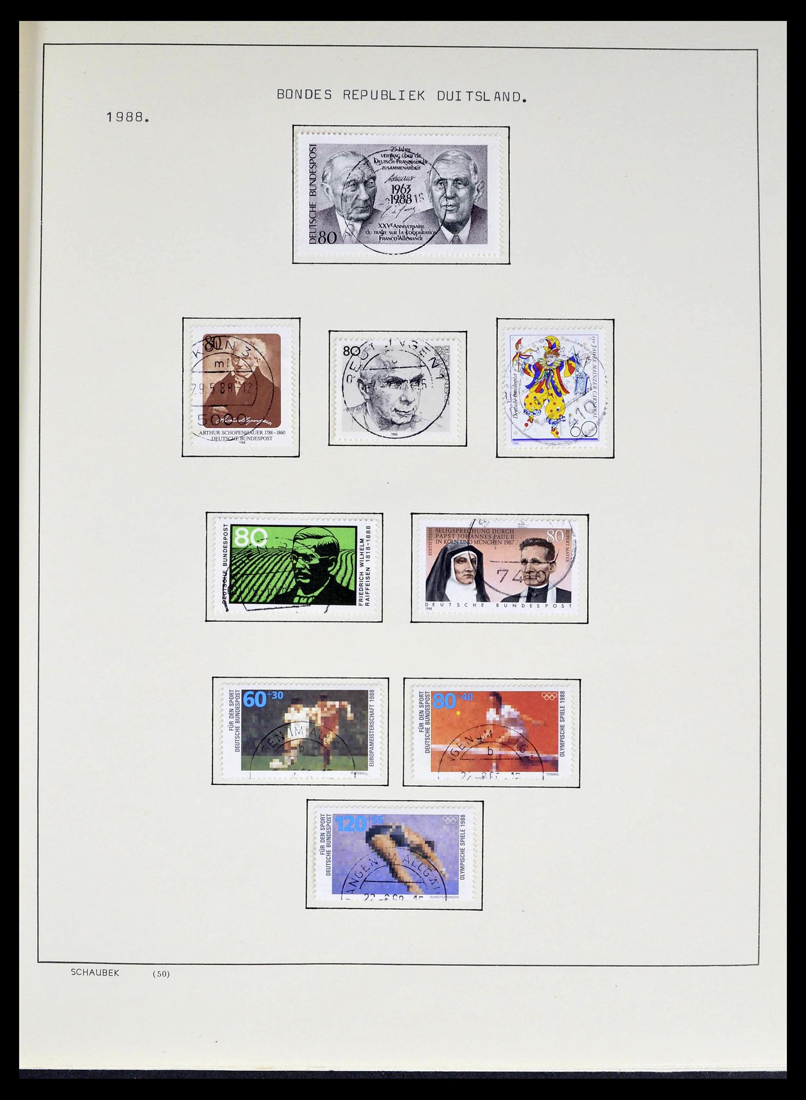 39324 0014 - Postzegelverzameling 39324 Bundespost 1986-2012.