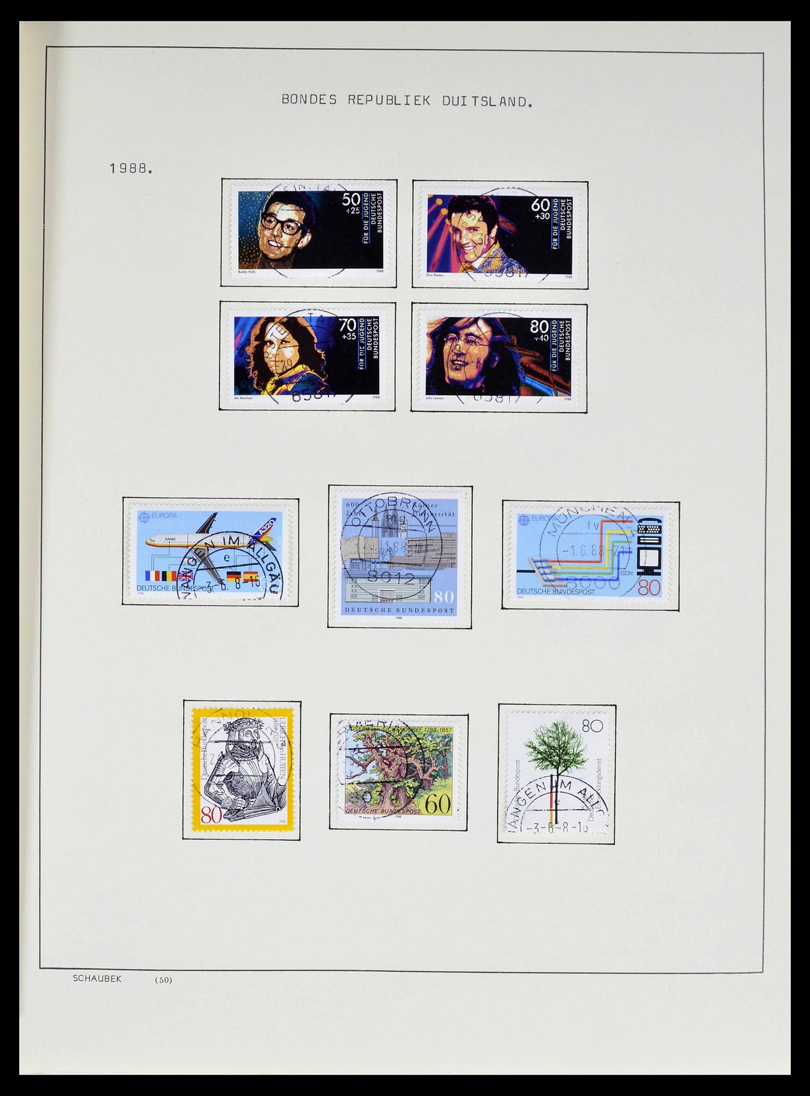 39324 0015 - Stamp collection 39324 Bundespost 1986-2012.