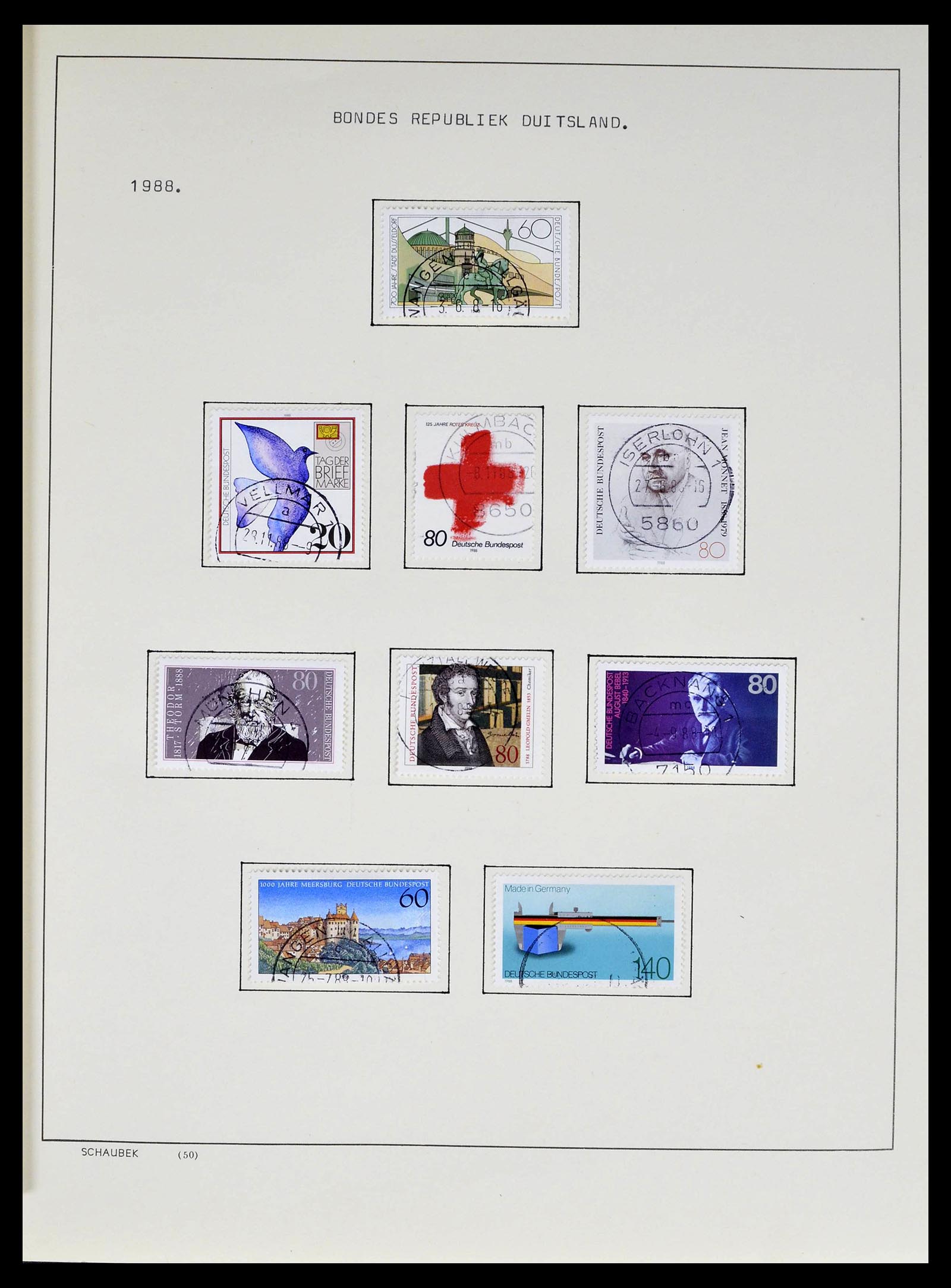 39324 0016 - Stamp collection 39324 Bundespost 1986-2012.