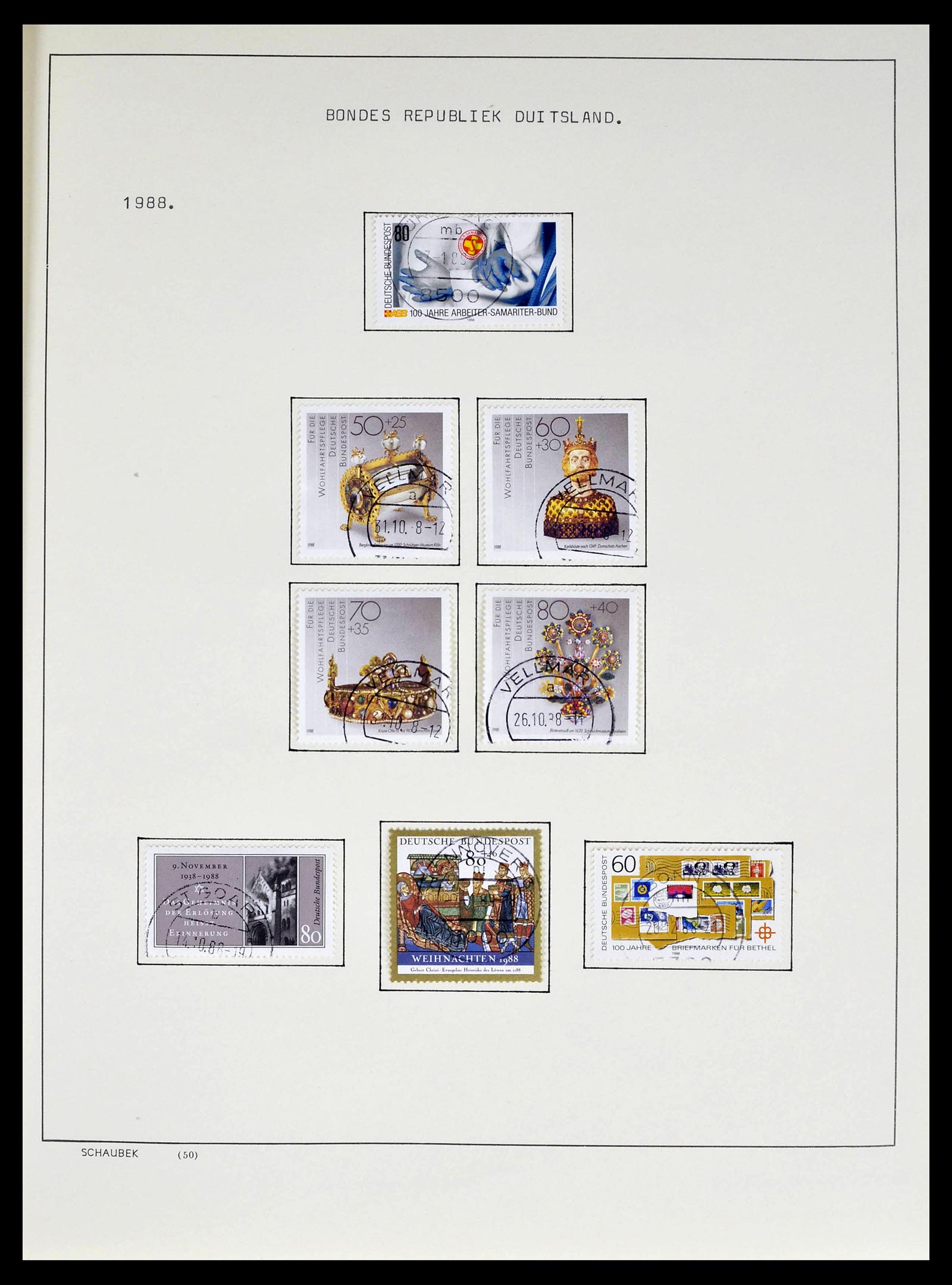 39324 0017 - Stamp collection 39324 Bundespost 1986-2012.