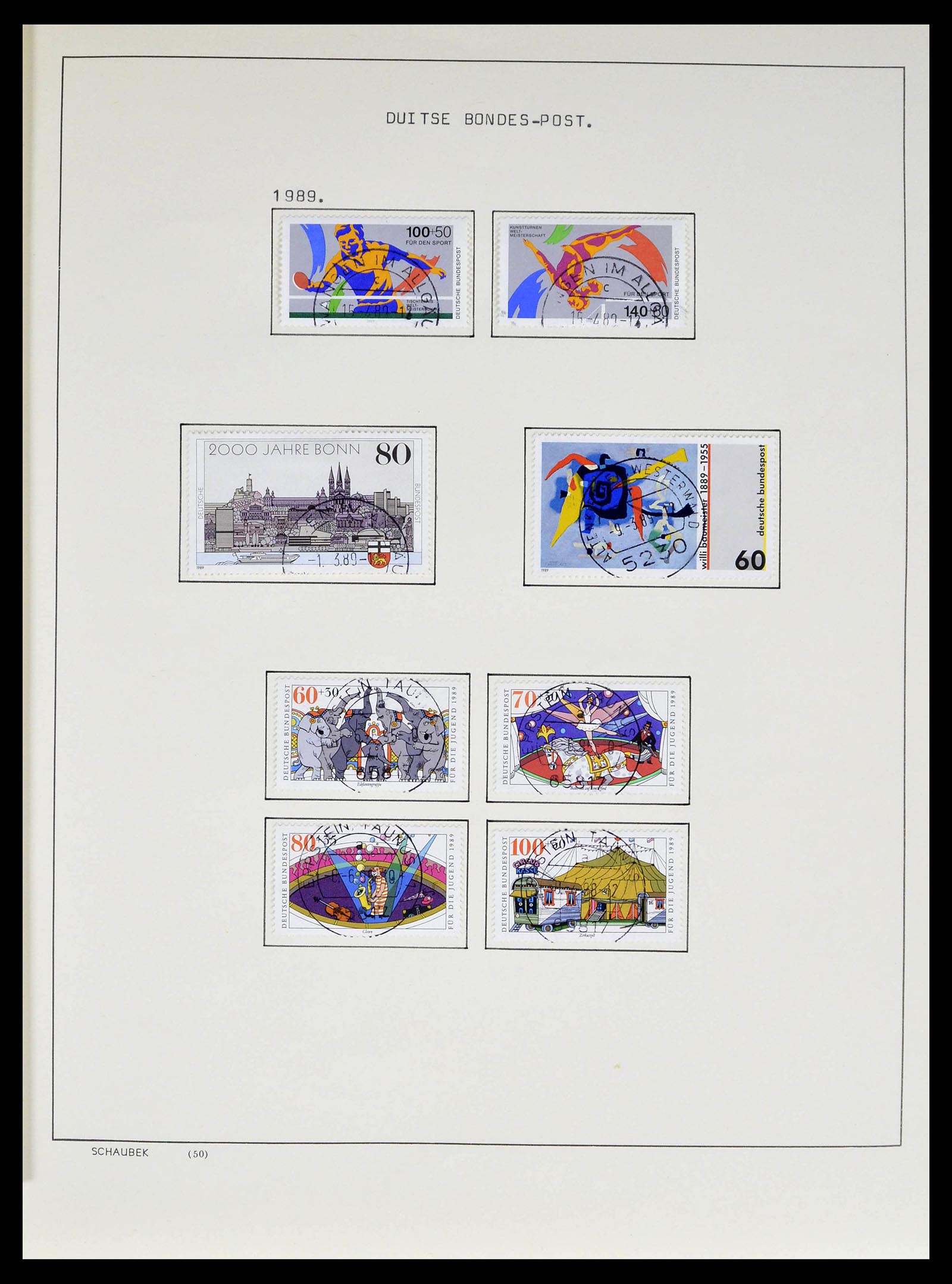 39324 0020 - Stamp collection 39324 Bundespost 1986-2012.