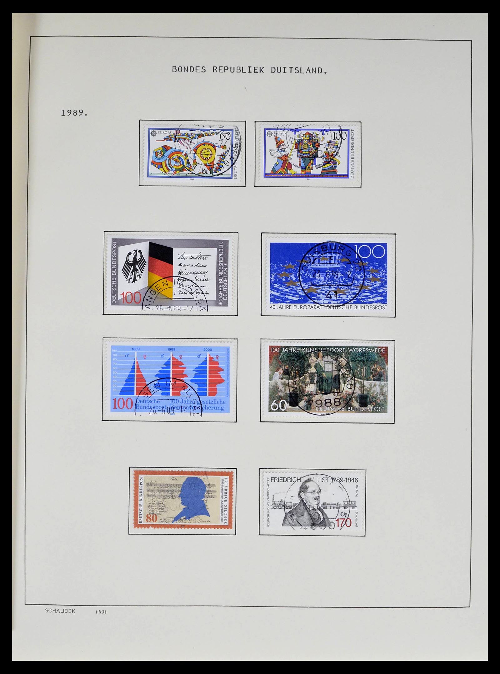 39324 0021 - Stamp collection 39324 Bundespost 1986-2012.