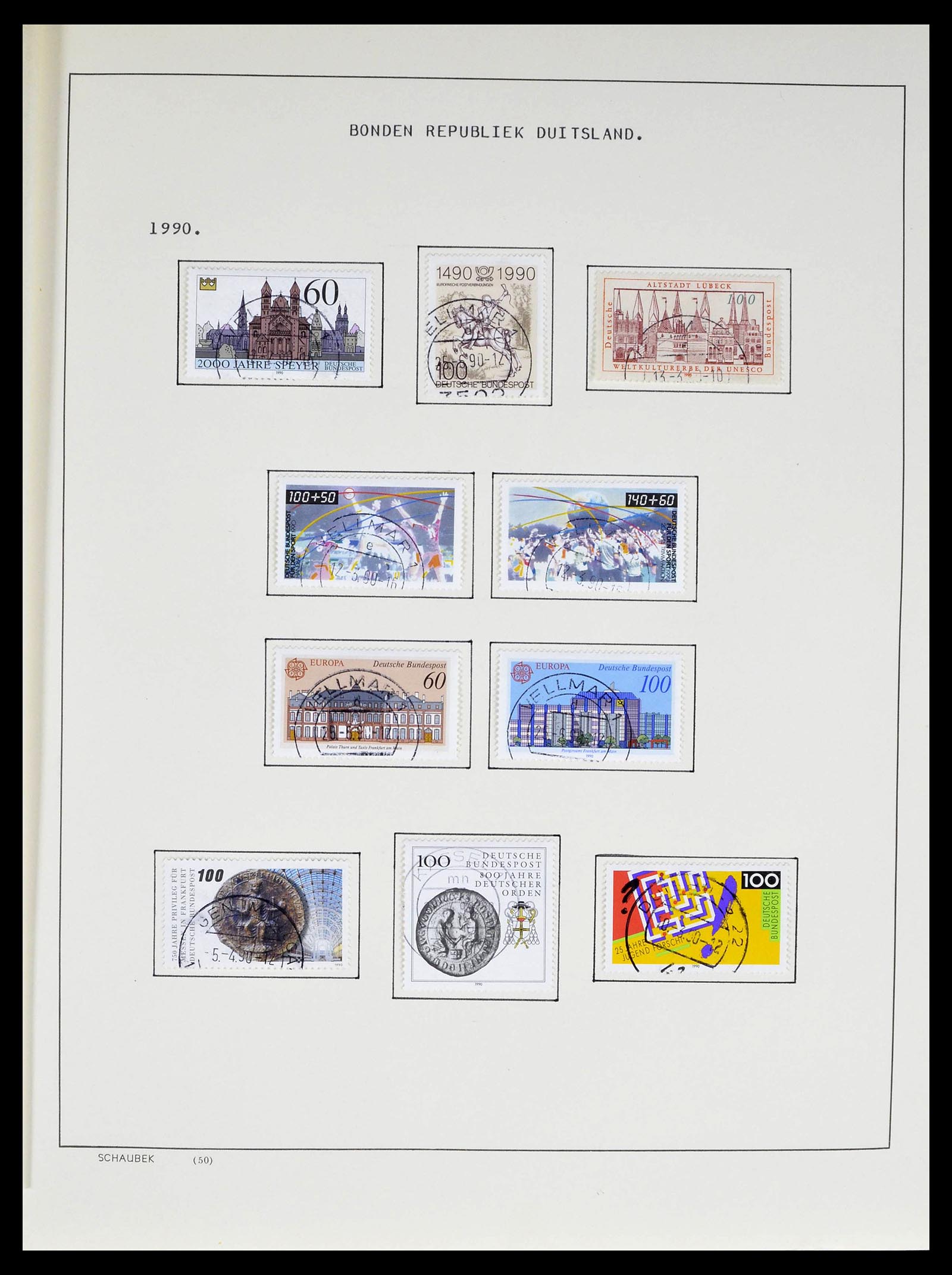 39324 0025 - Stamp collection 39324 Bundespost 1986-2012.