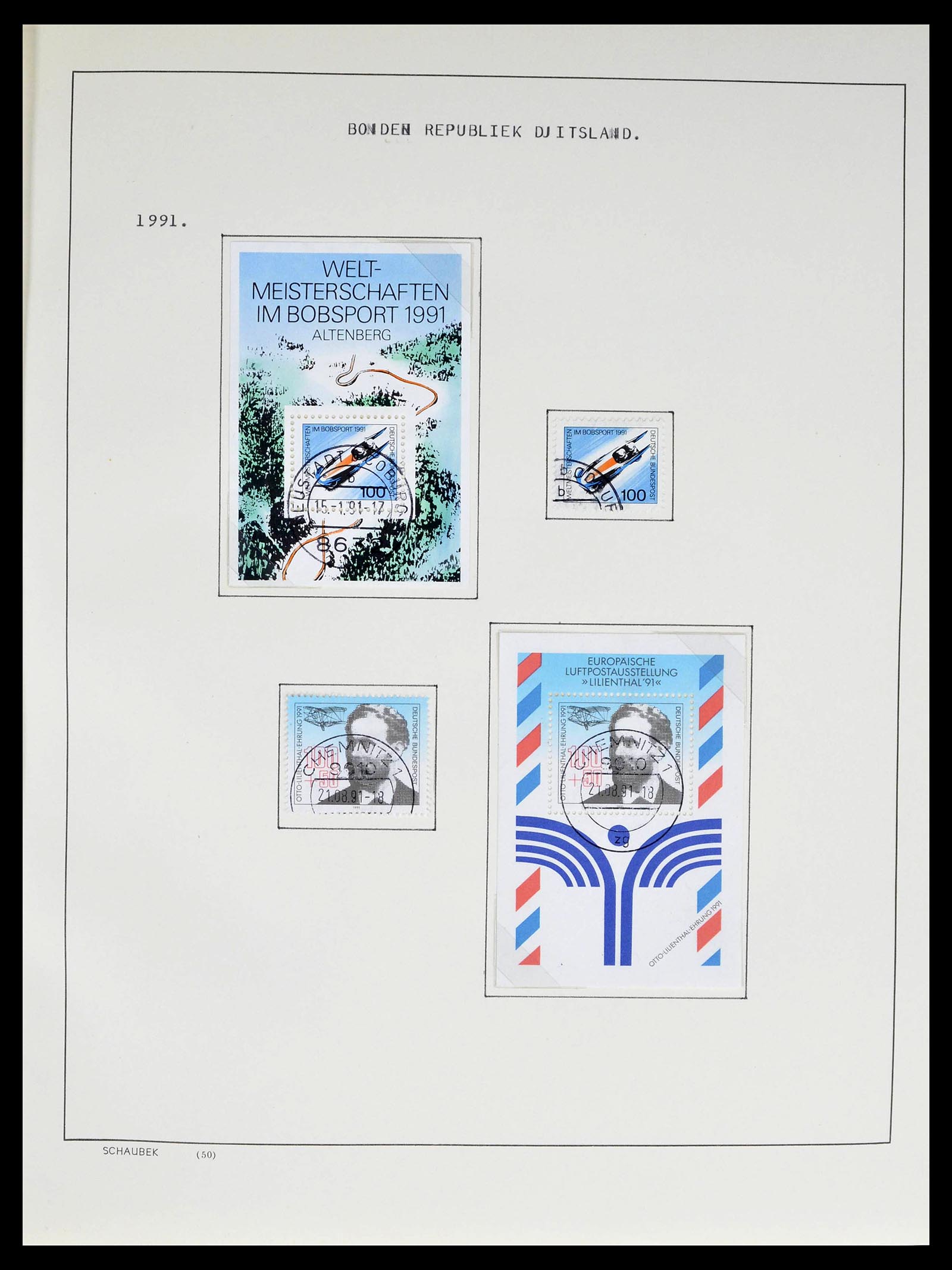 39324 0034 - Postzegelverzameling 39324 Bundespost 1986-2012.