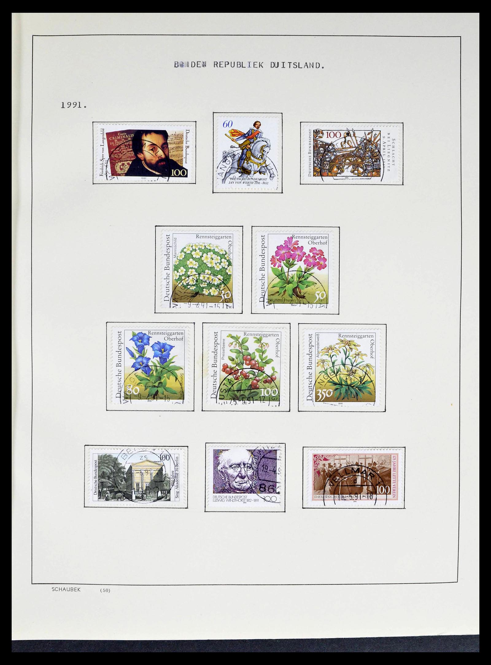 39324 0035 - Stamp collection 39324 Bundespost 1986-2012.