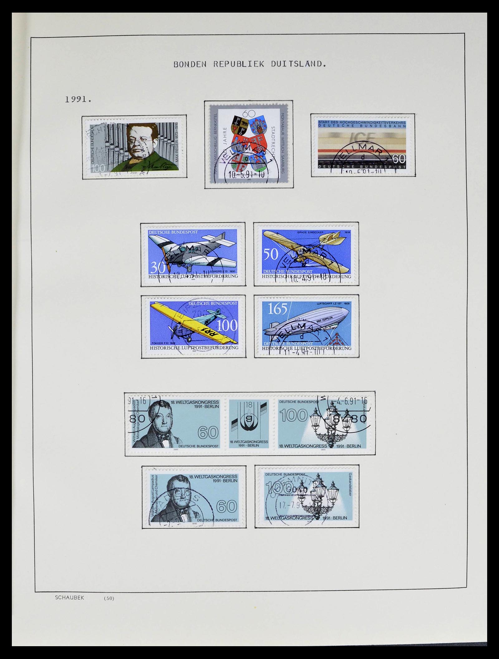 39324 0036 - Postzegelverzameling 39324 Bundespost 1986-2012.