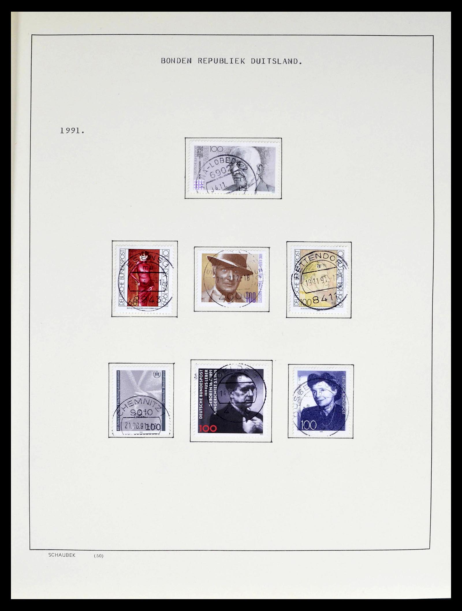 39324 0040 - Stamp collection 39324 Bundespost 1986-2012.
