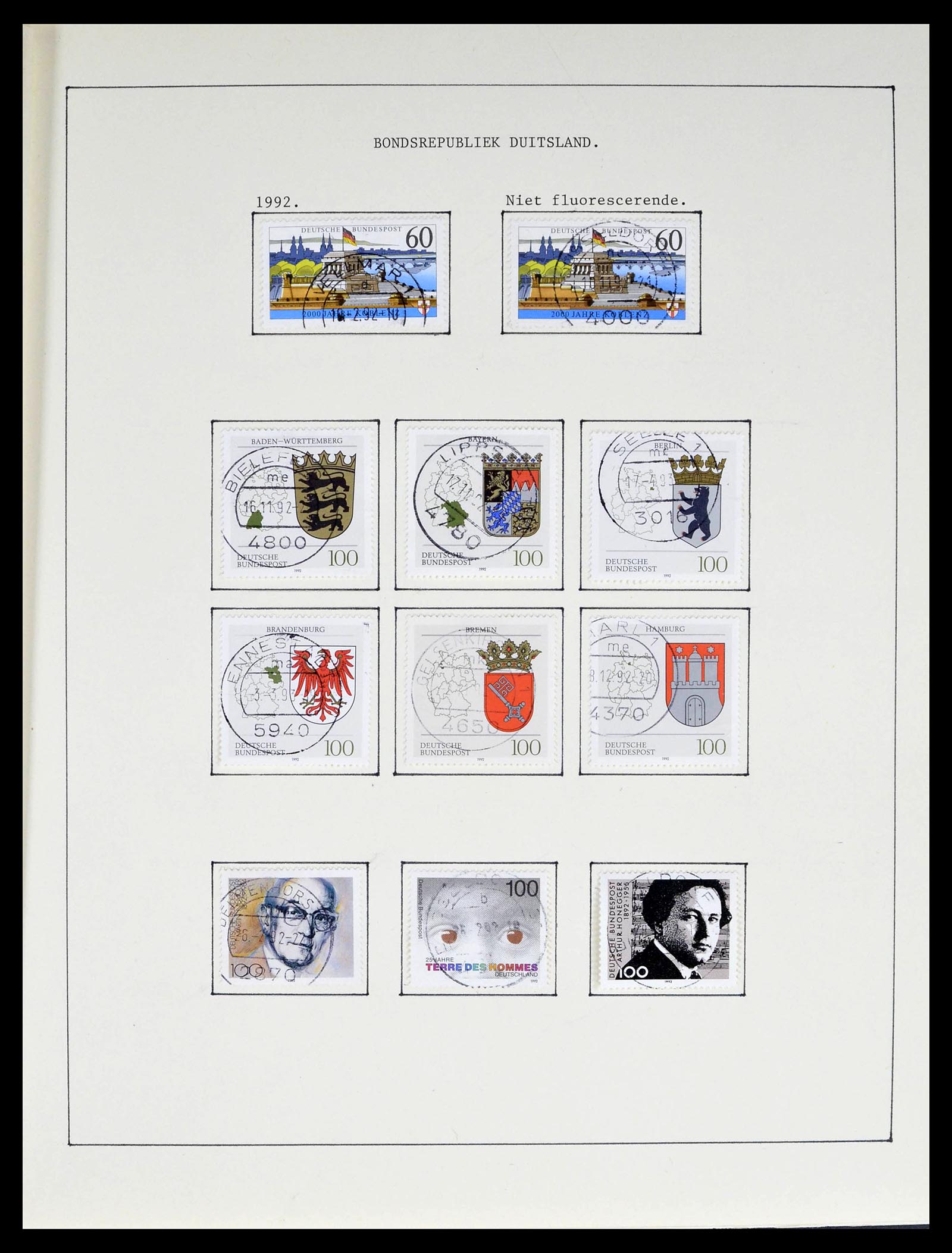39324 0043 - Stamp collection 39324 Bundespost 1986-2012.