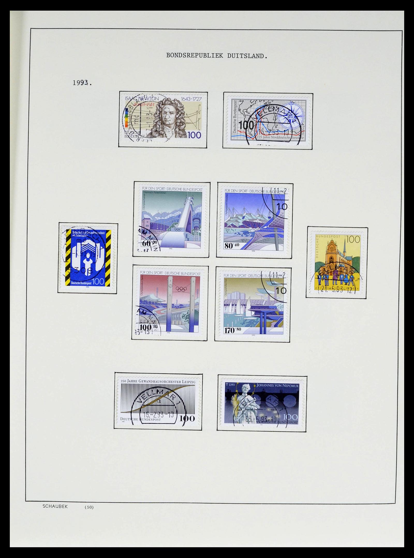 39324 0050 - Stamp collection 39324 Bundespost 1986-2012.