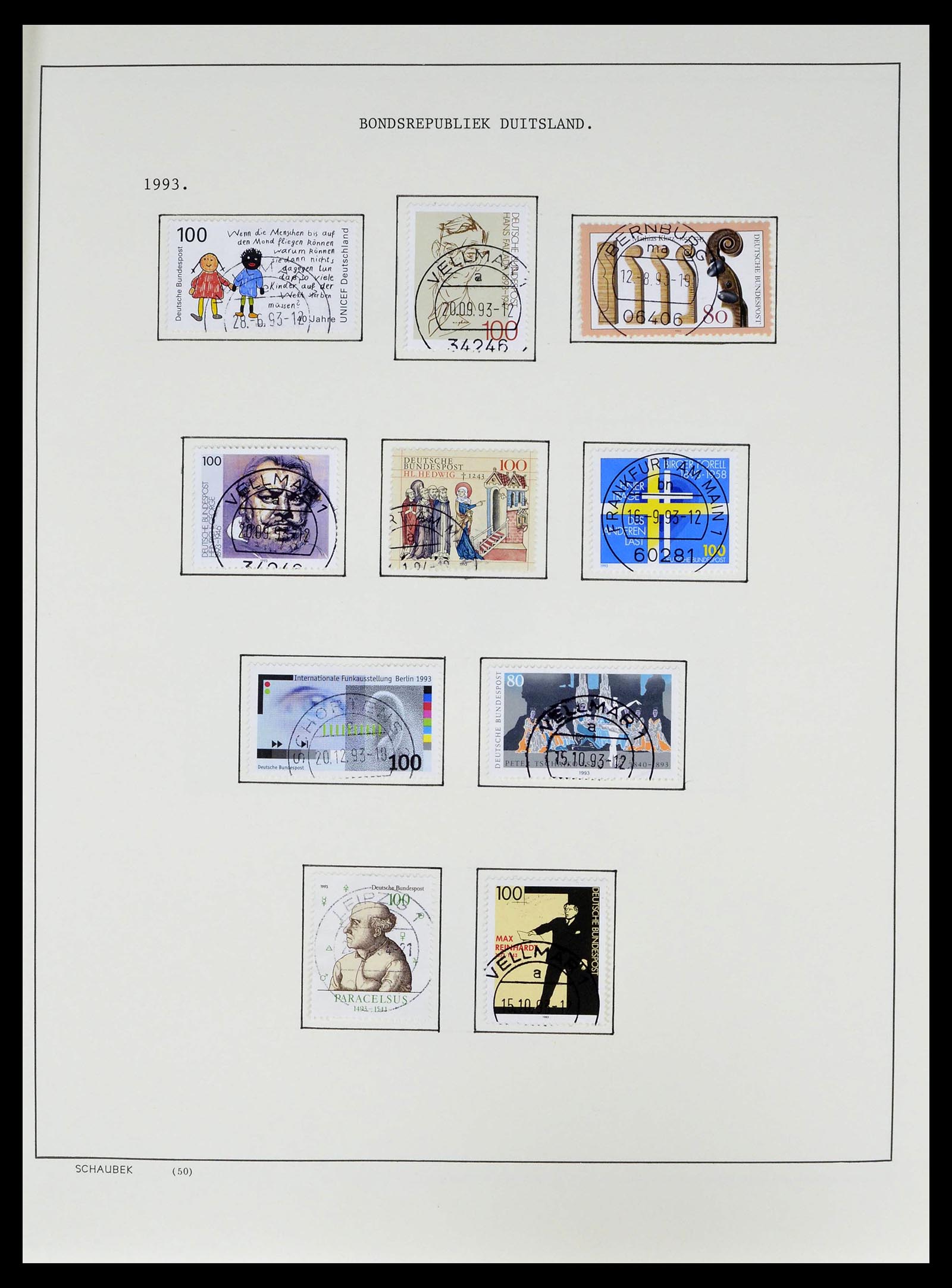 39324 0054 - Stamp collection 39324 Bundespost 1986-2012.