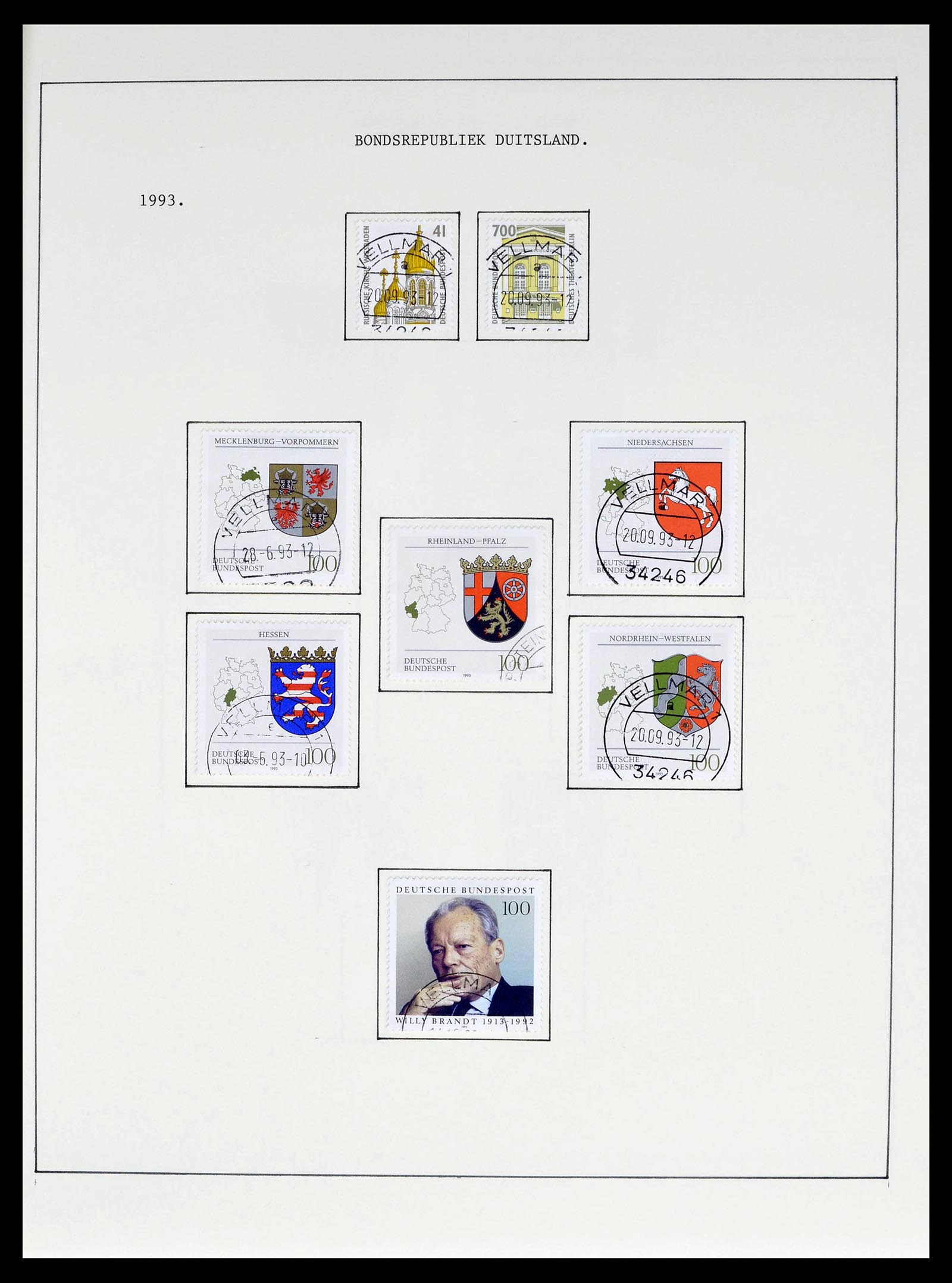 39324 0055 - Postzegelverzameling 39324 Bundespost 1986-2012.