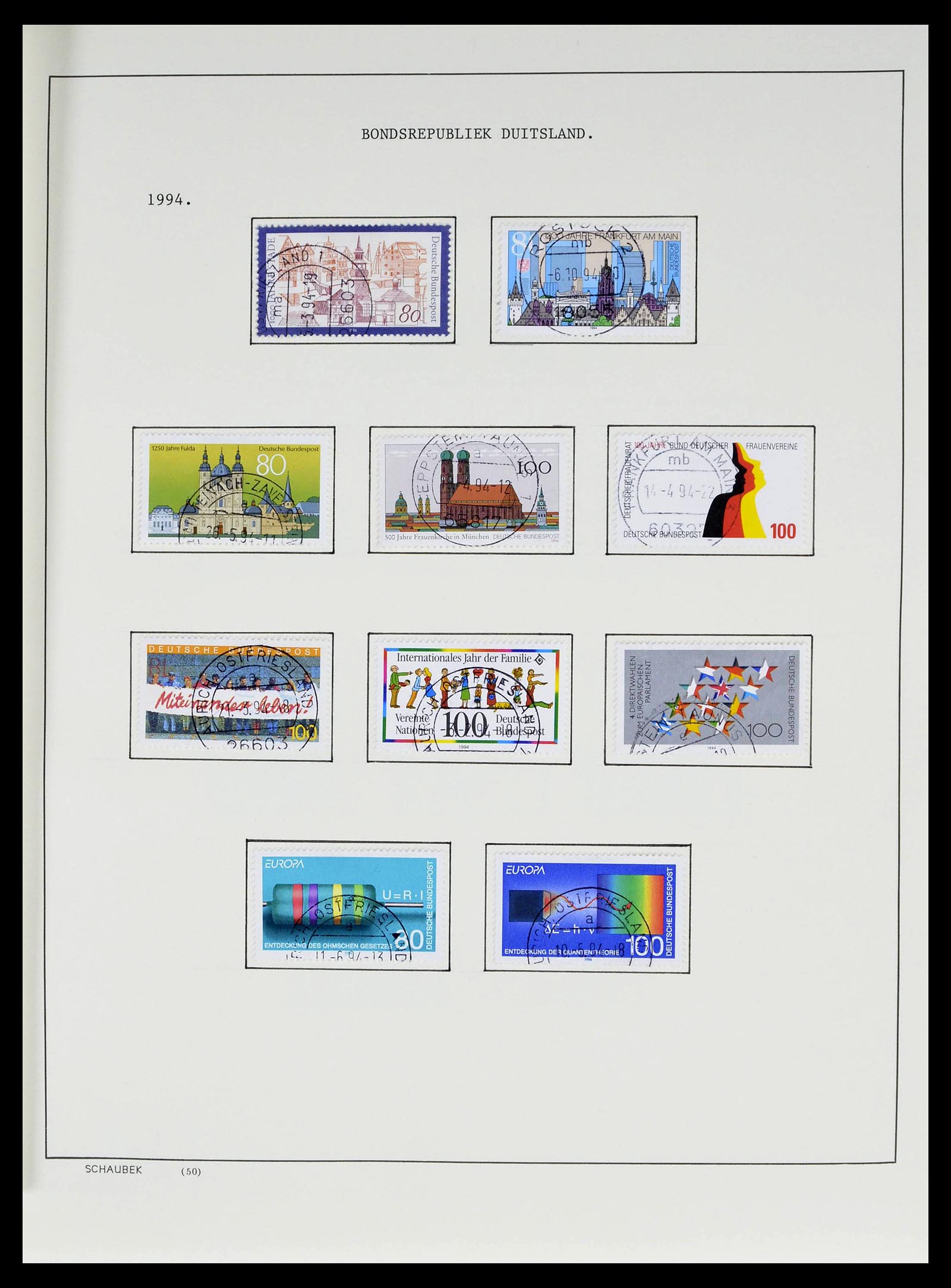 39324 0059 - Stamp collection 39324 Bundespost 1986-2012.