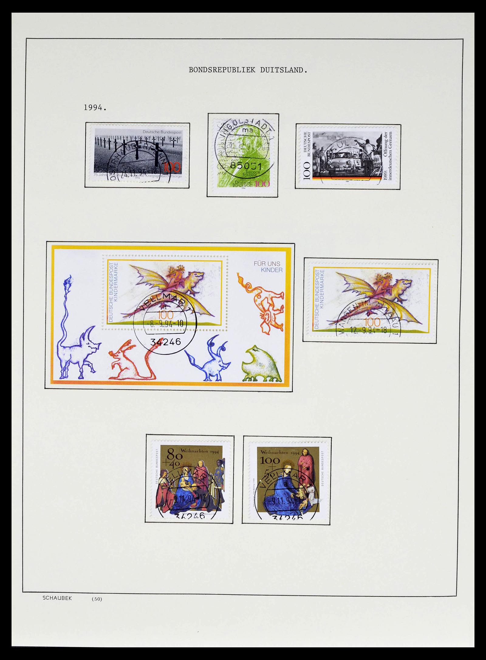 39324 0066 - Postzegelverzameling 39324 Bundespost 1986-2012.