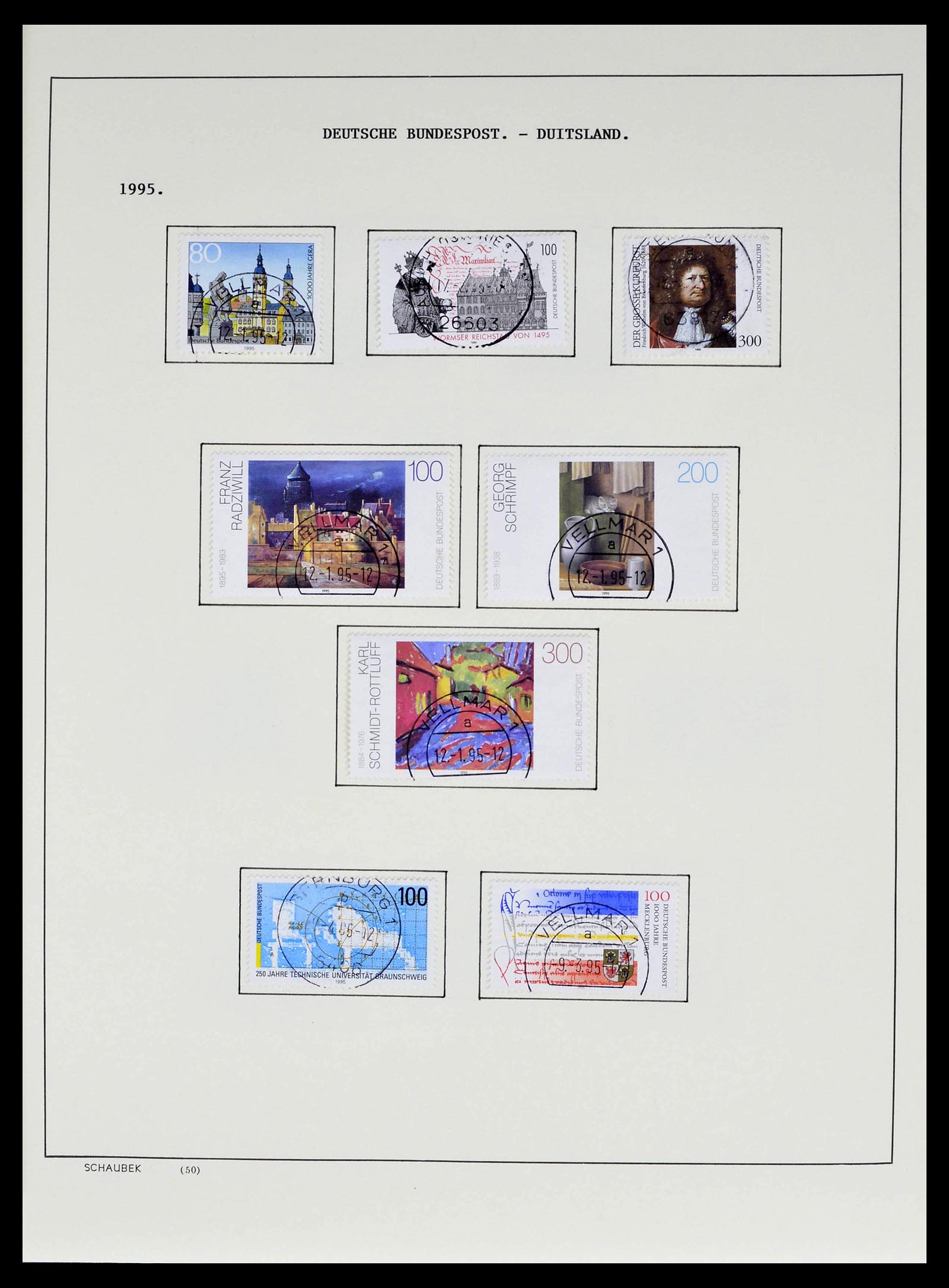 39324 0067 - Postzegelverzameling 39324 Bundespost 1986-2012.