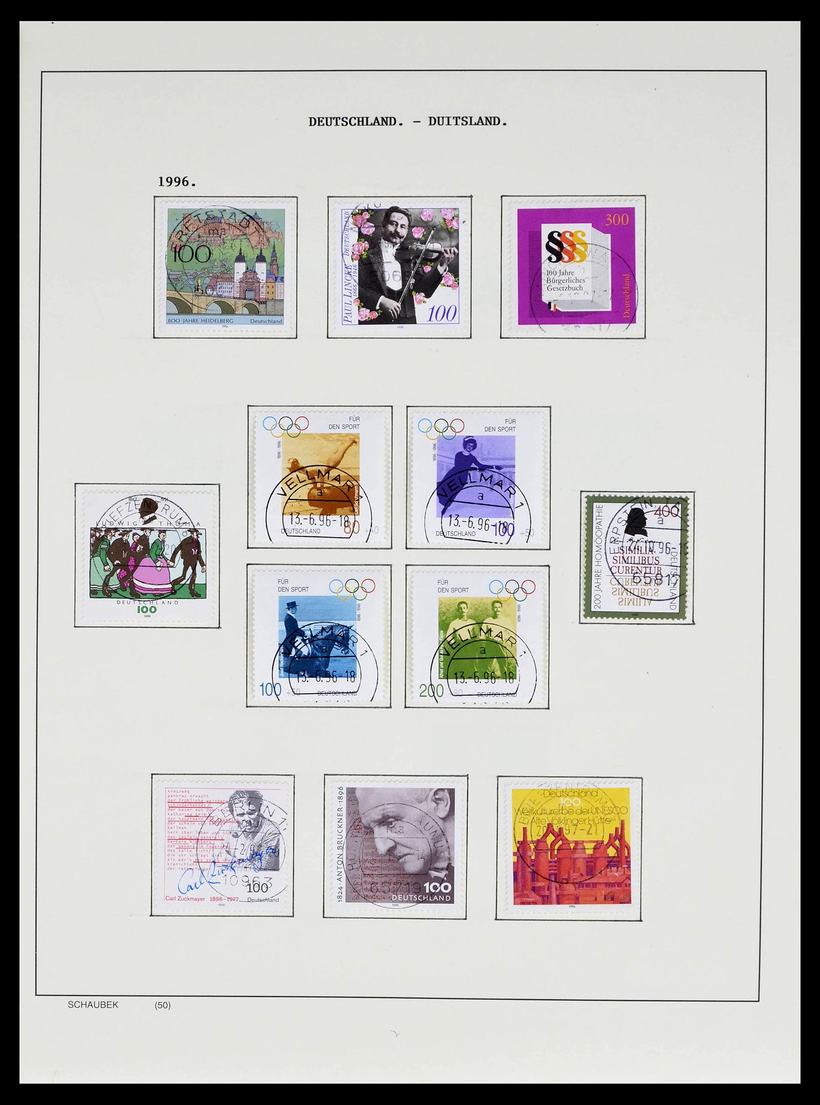 39324 0080 - Postzegelverzameling 39324 Bundespost 1986-2012.