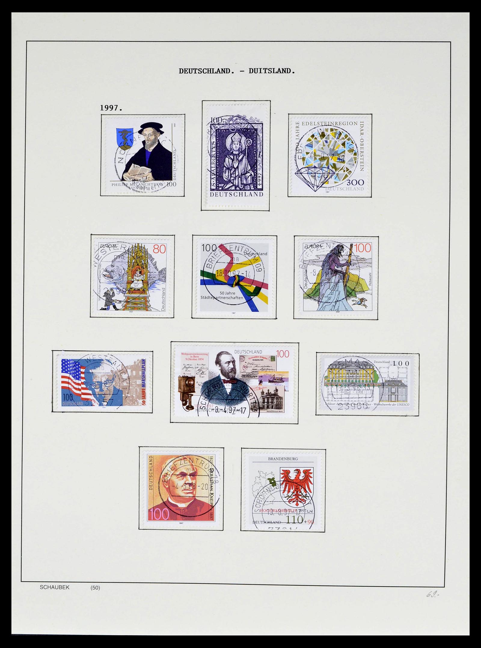 39324 0085 - Postzegelverzameling 39324 Bundespost 1986-2012.