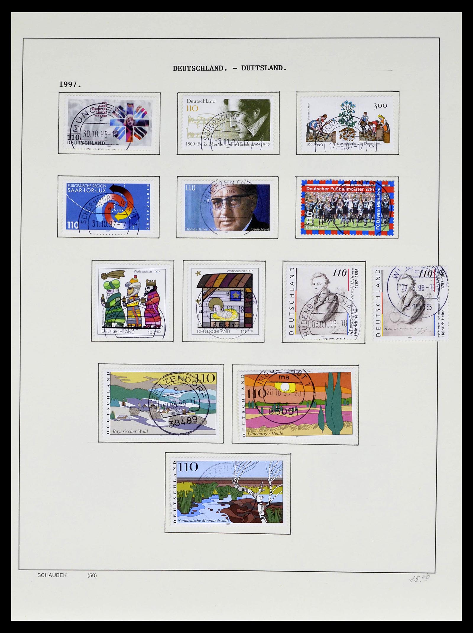 39324 0091 - Postzegelverzameling 39324 Bundespost 1986-2012.