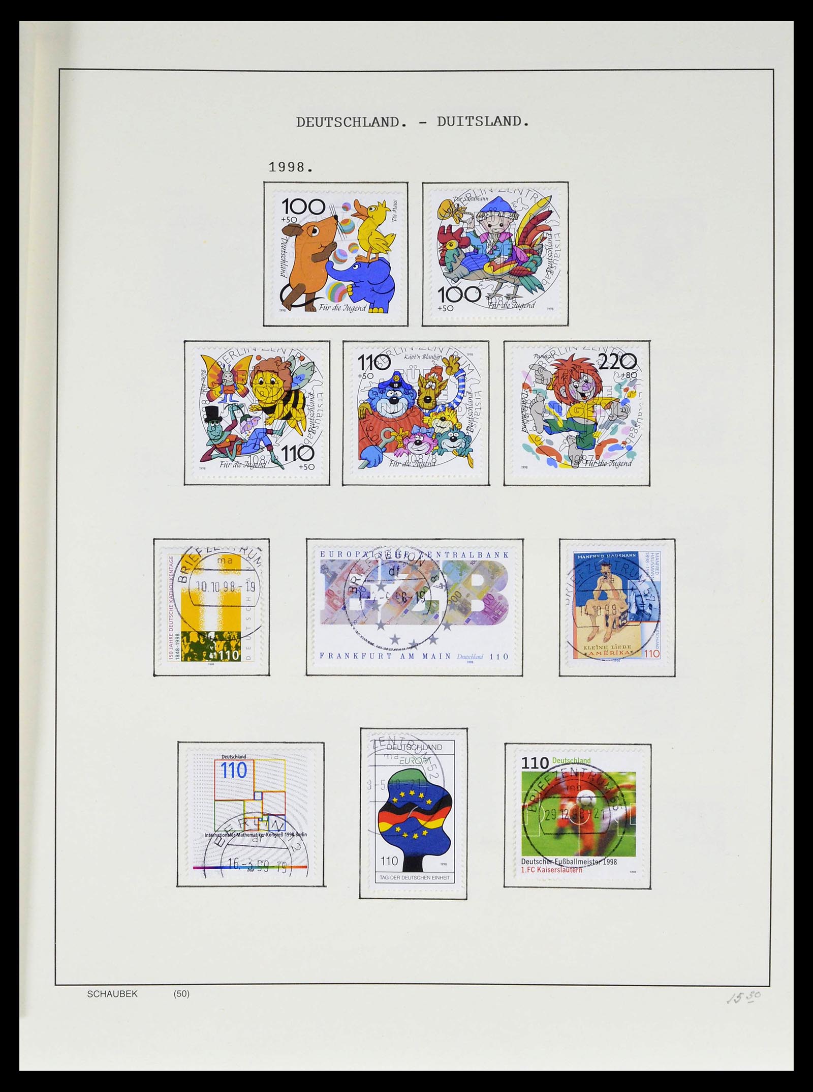 39324 0096 - Postzegelverzameling 39324 Bundespost 1986-2012.