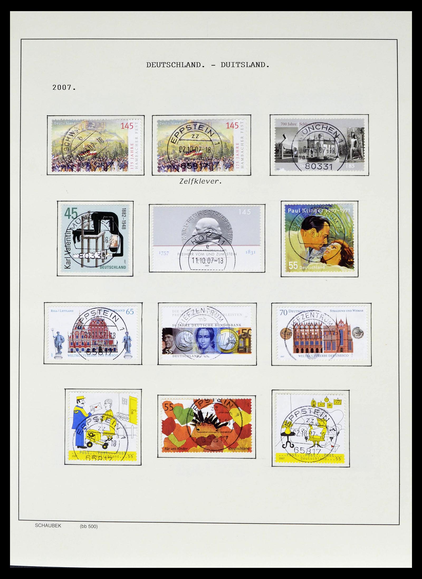 39324 0175 - Postzegelverzameling 39324 Bundespost 1986-2012.