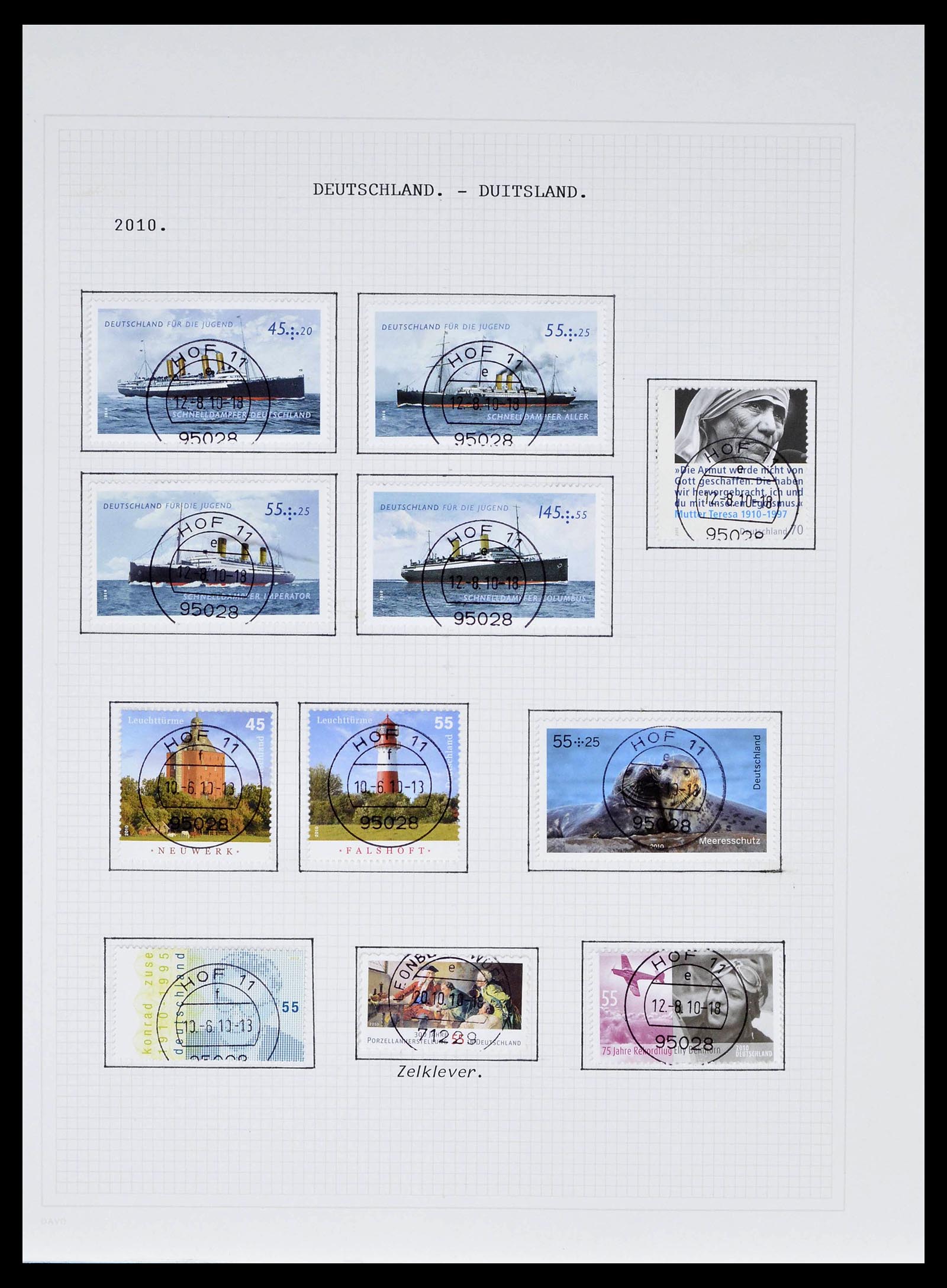 39324 0197 - Postzegelverzameling 39324 Bundespost 1986-2012.