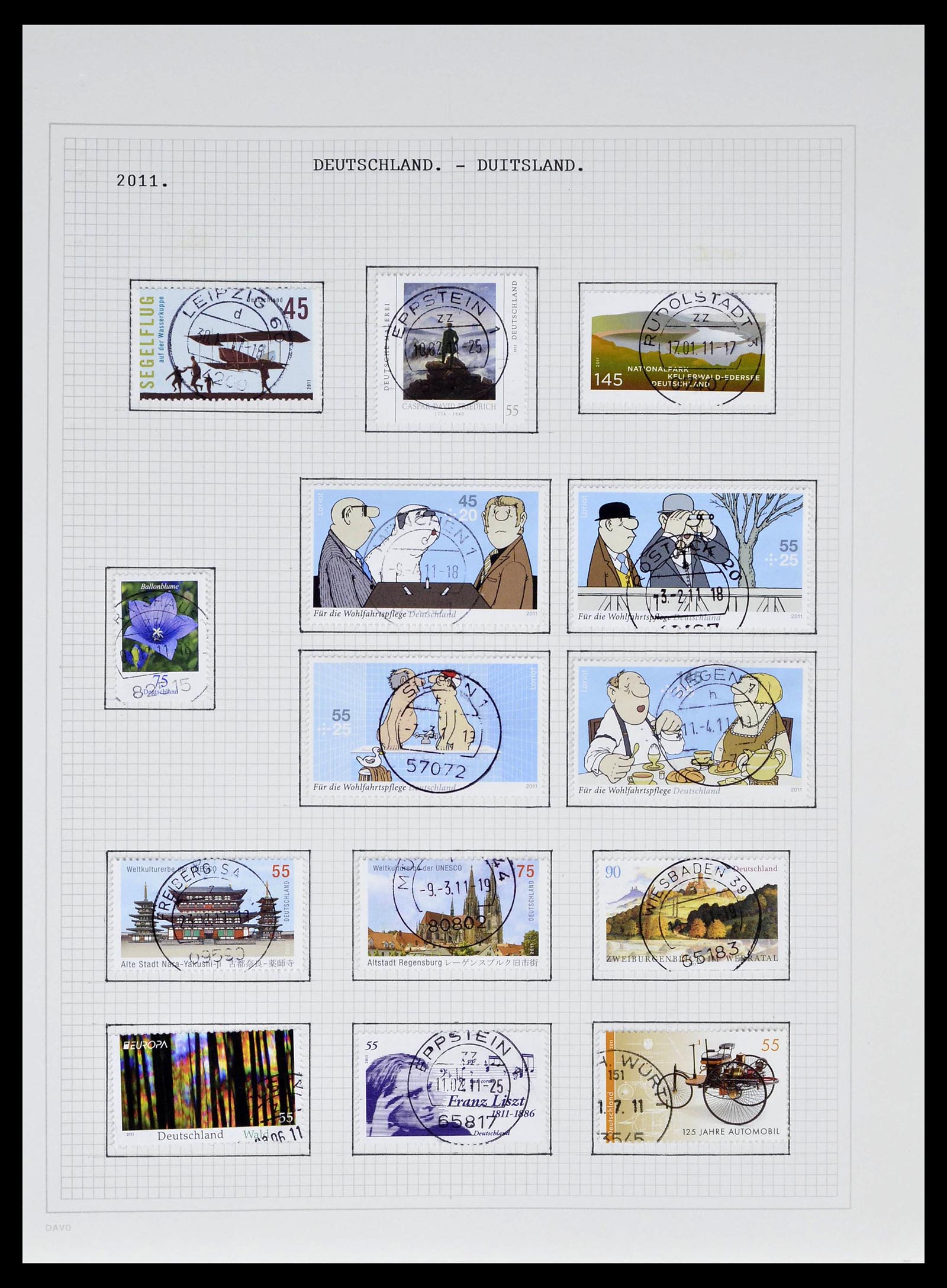39324 0200 - Postzegelverzameling 39324 Bundespost 1986-2012.