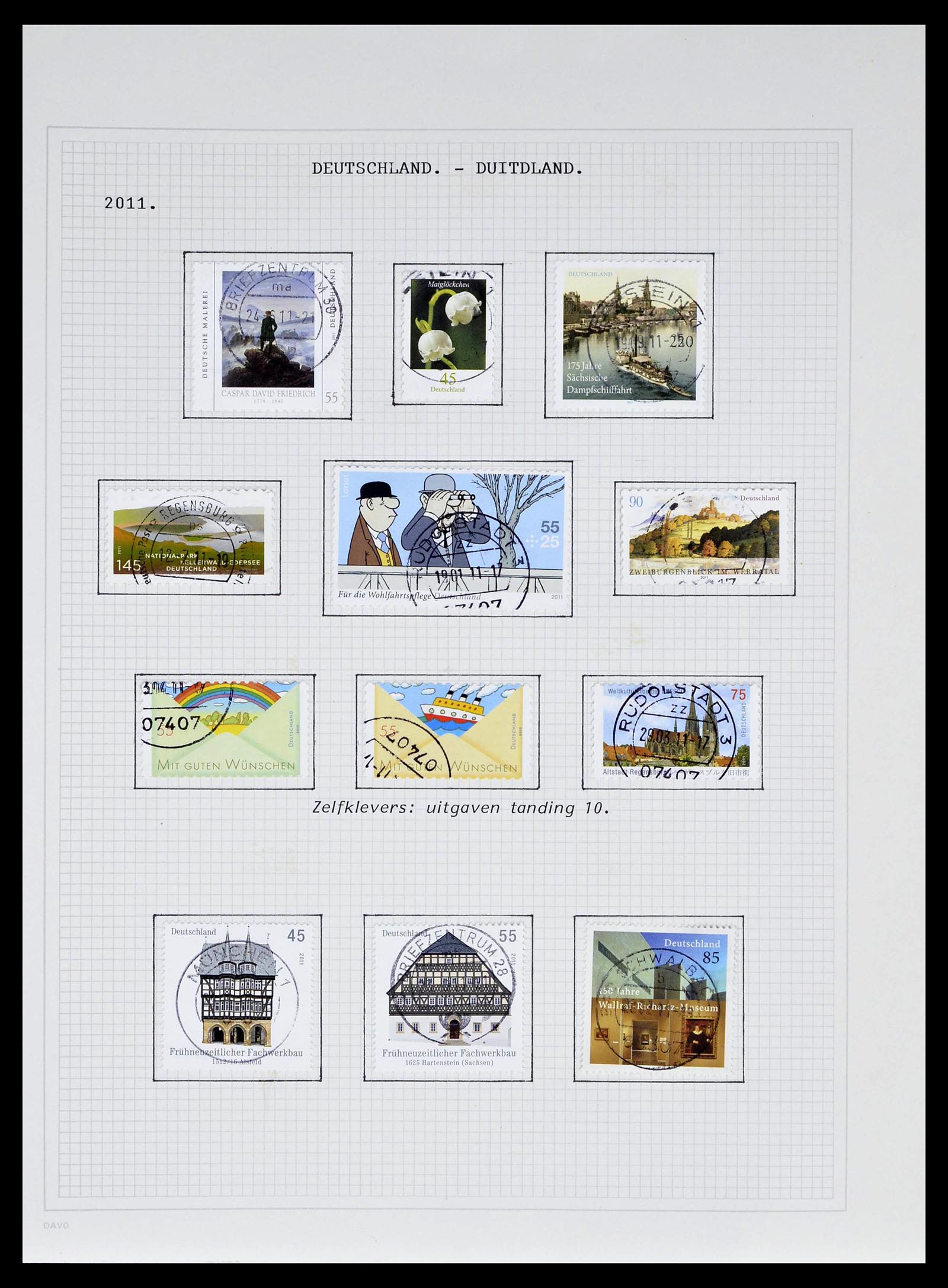 39324 0201 - Stamp collection 39324 Bundespost 1986-2012.