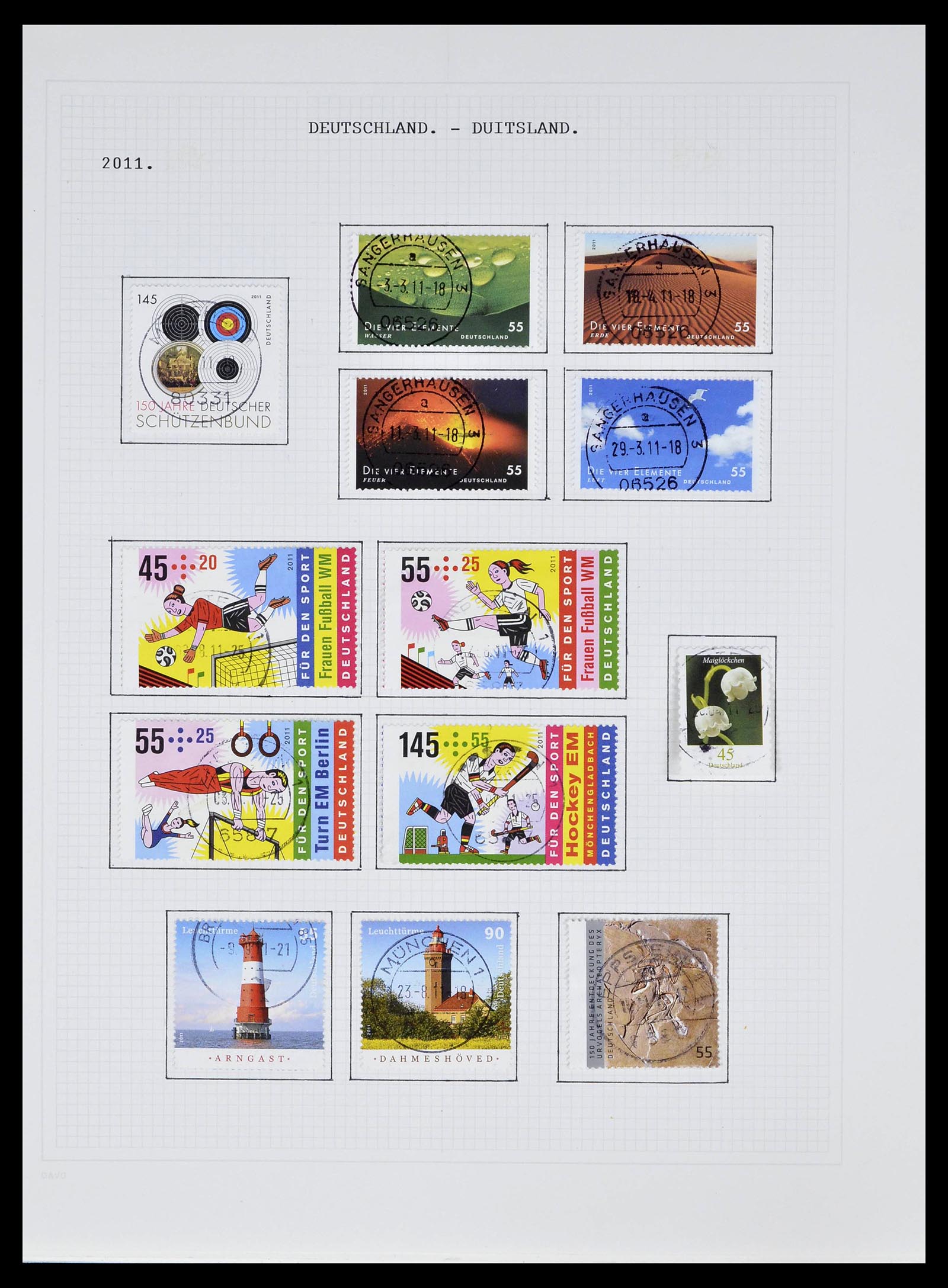 39324 0202 - Stamp collection 39324 Bundespost 1986-2012.