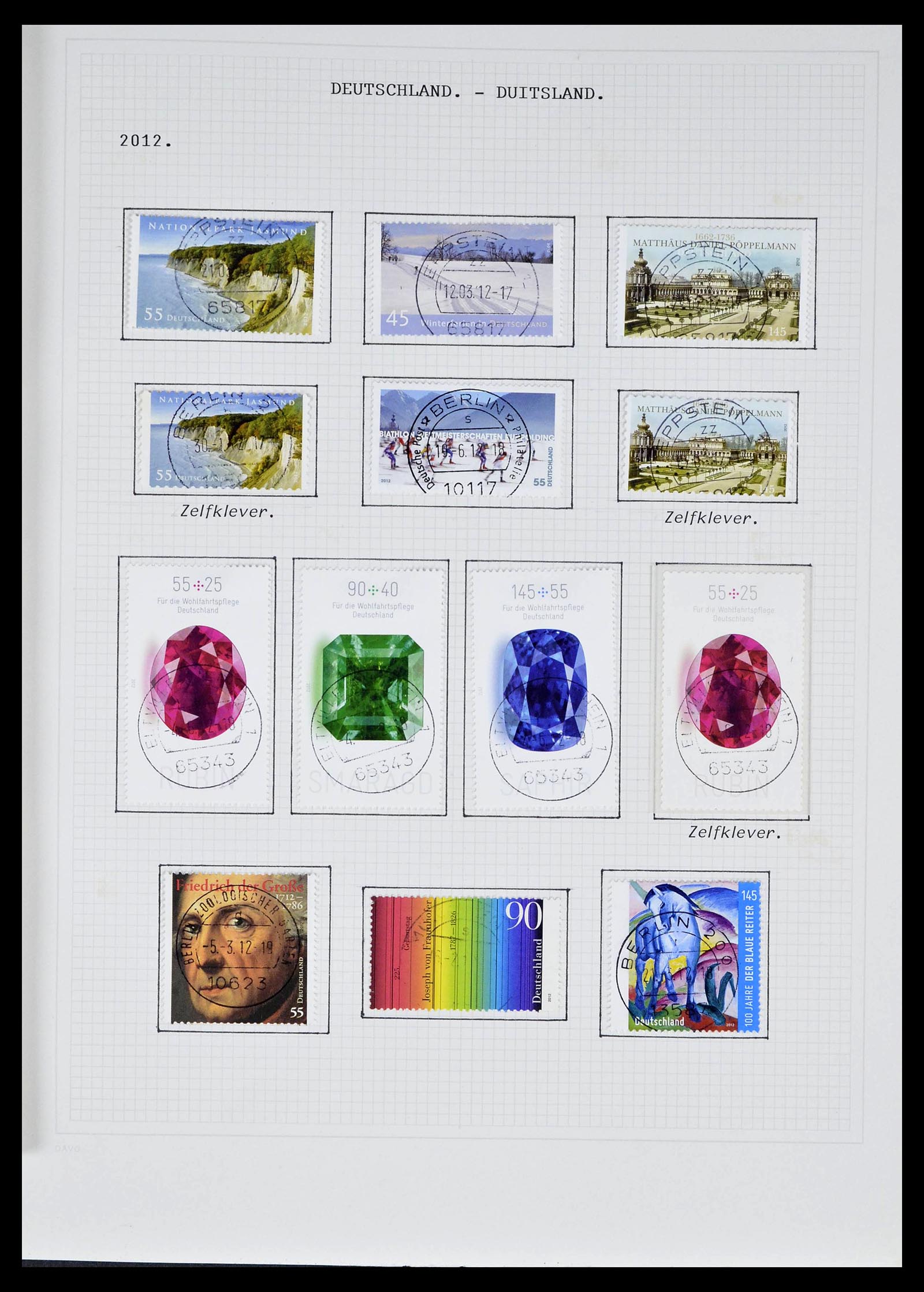 39324 0206 - Stamp collection 39324 Bundespost 1986-2012.