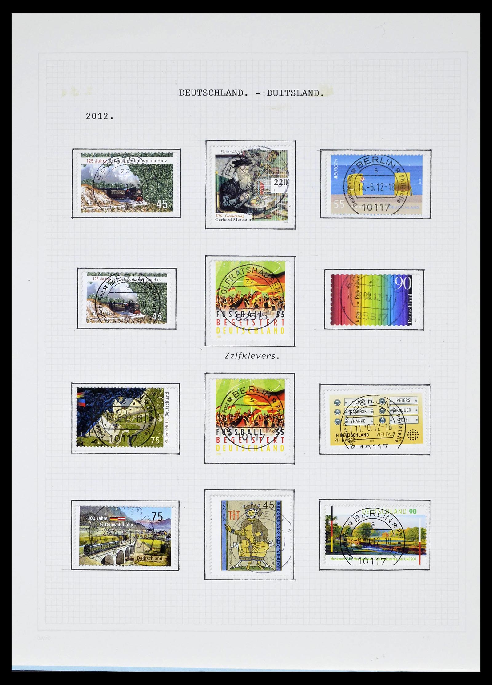 39324 0209 - Postzegelverzameling 39324 Bundespost 1986-2012.