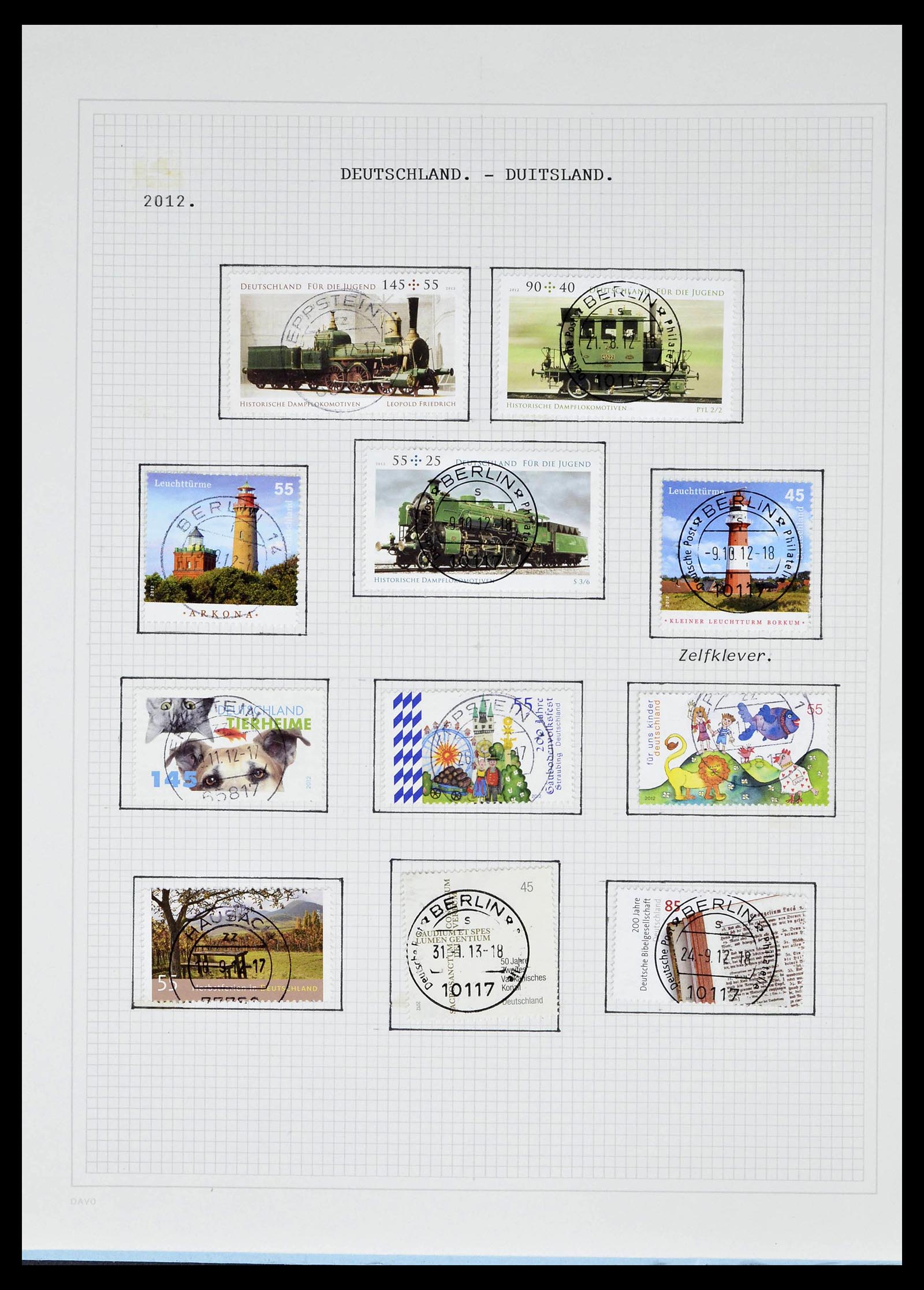 39324 0210 - Stamp collection 39324 Bundespost 1986-2012.