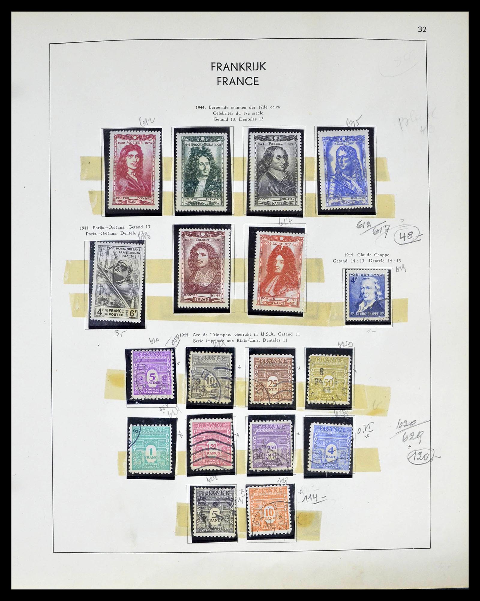 39325 0031 - Postzegelverzameling 39325 Frankrijk 1876-1968.