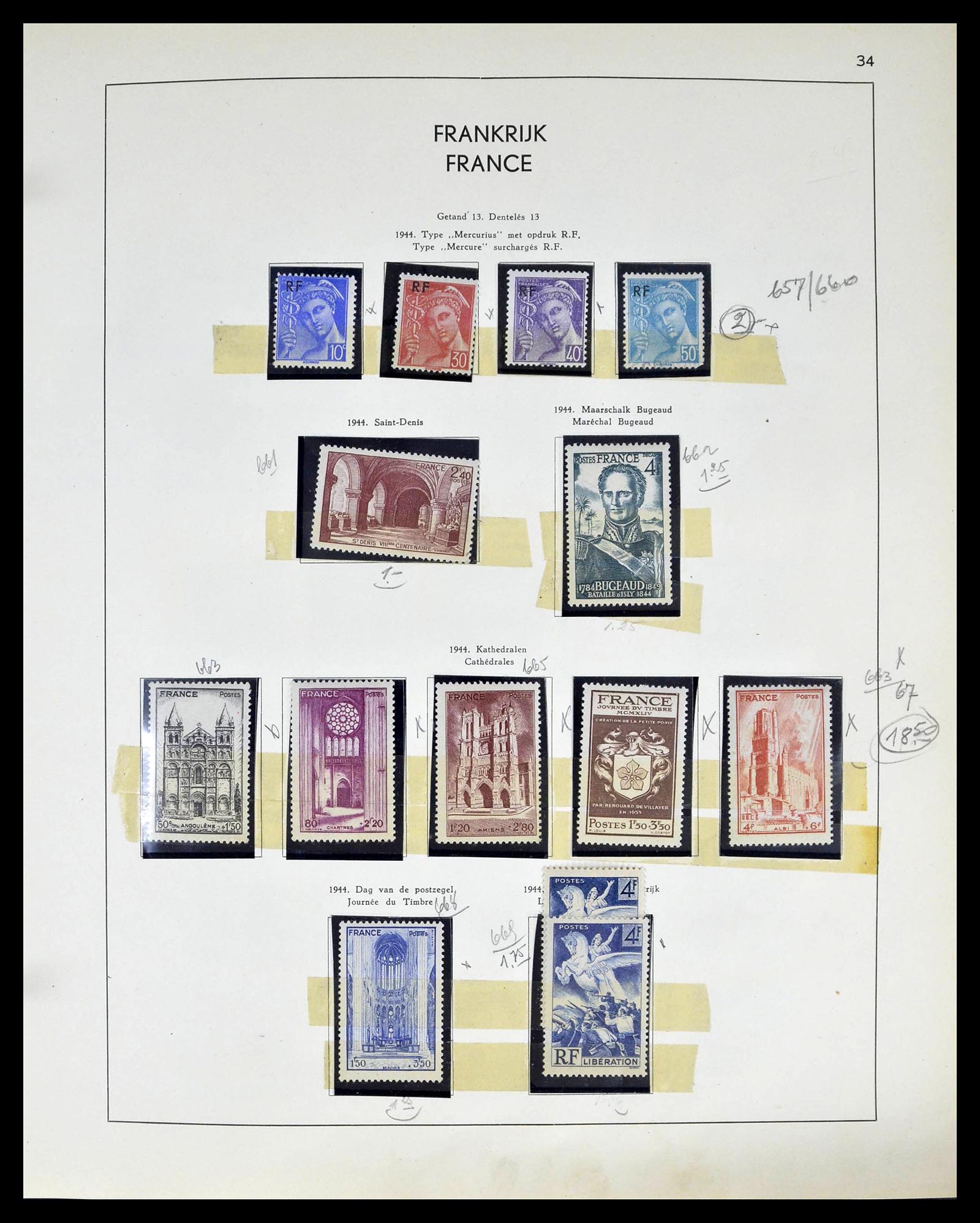 39325 0033 - Stamp collection 39325 France 1876-1968.