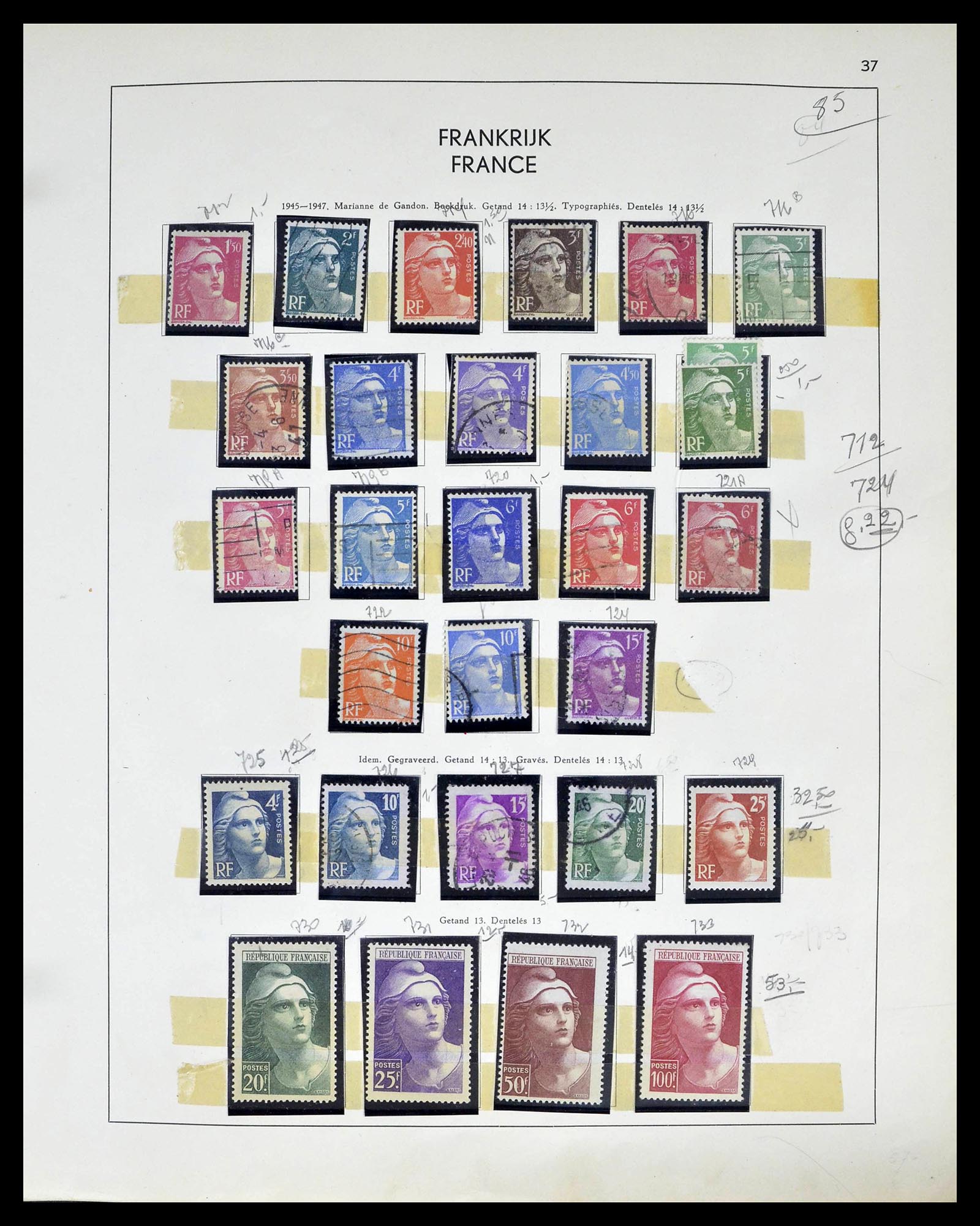 39325 0037 - Stamp collection 39325 France 1876-1968.