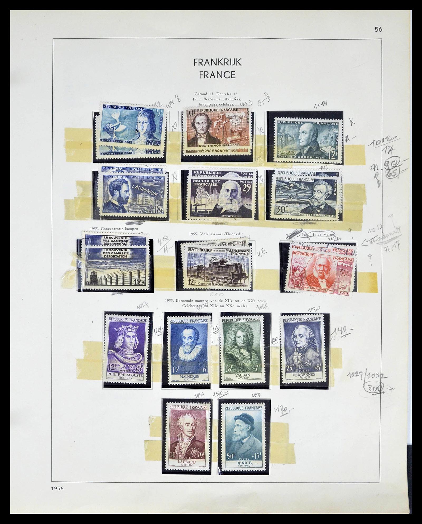 39325 0051 - Postzegelverzameling 39325 Frankrijk 1876-1968.