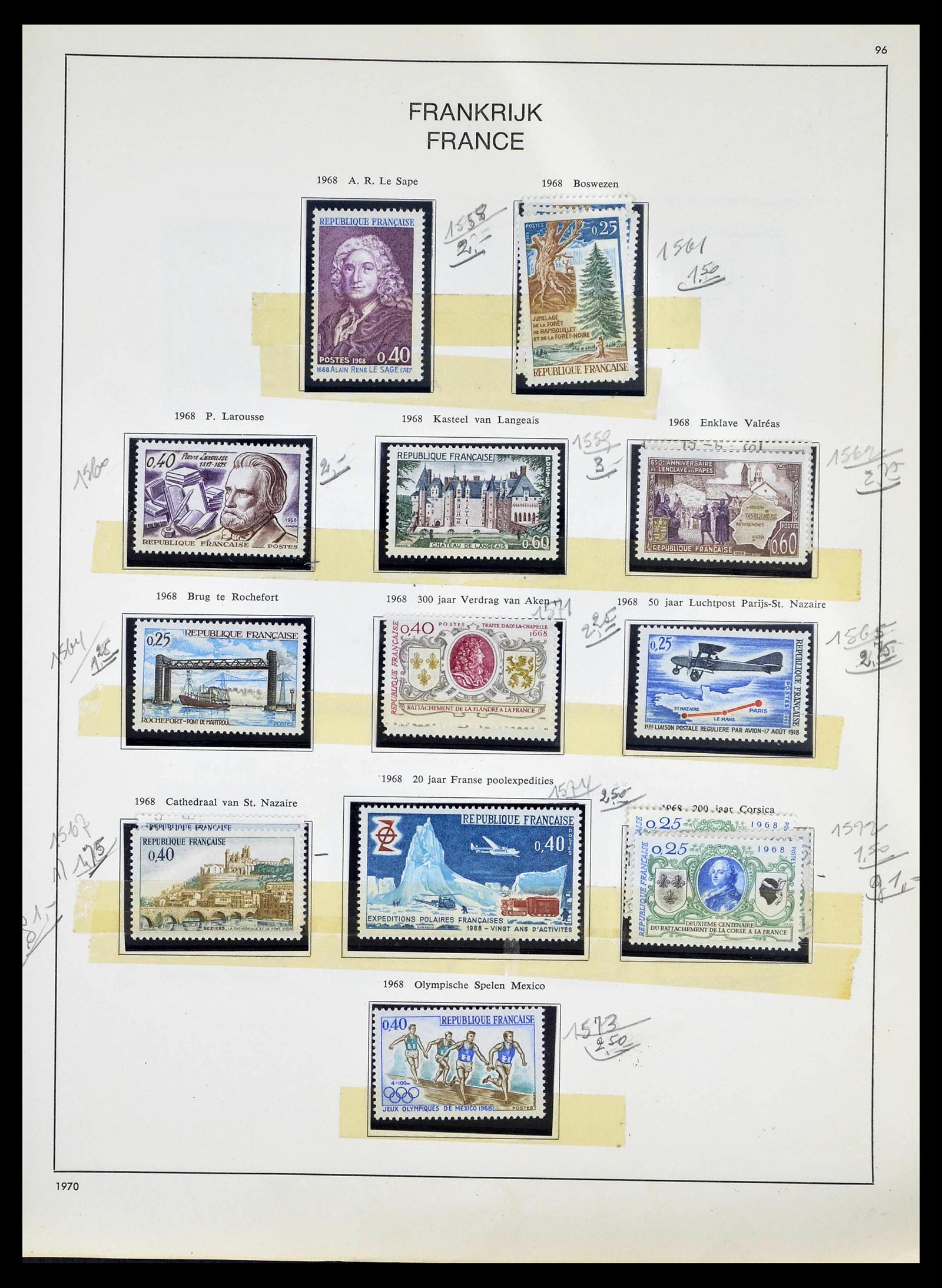 39325 0098 - Stamp collection 39325 France 1876-1968.