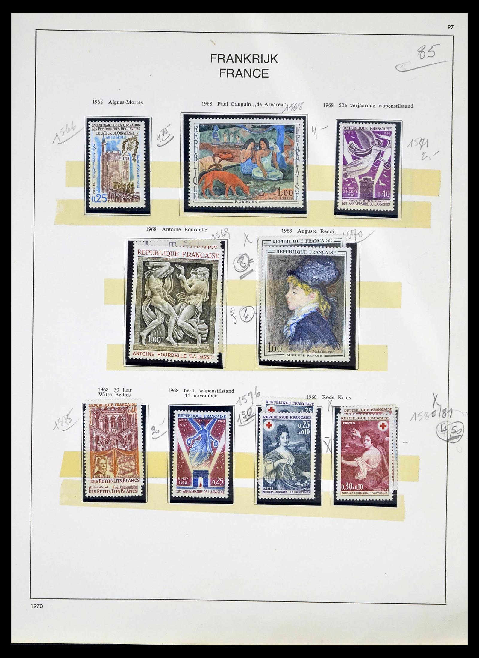 39325 0099 - Stamp collection 39325 France 1876-1968.