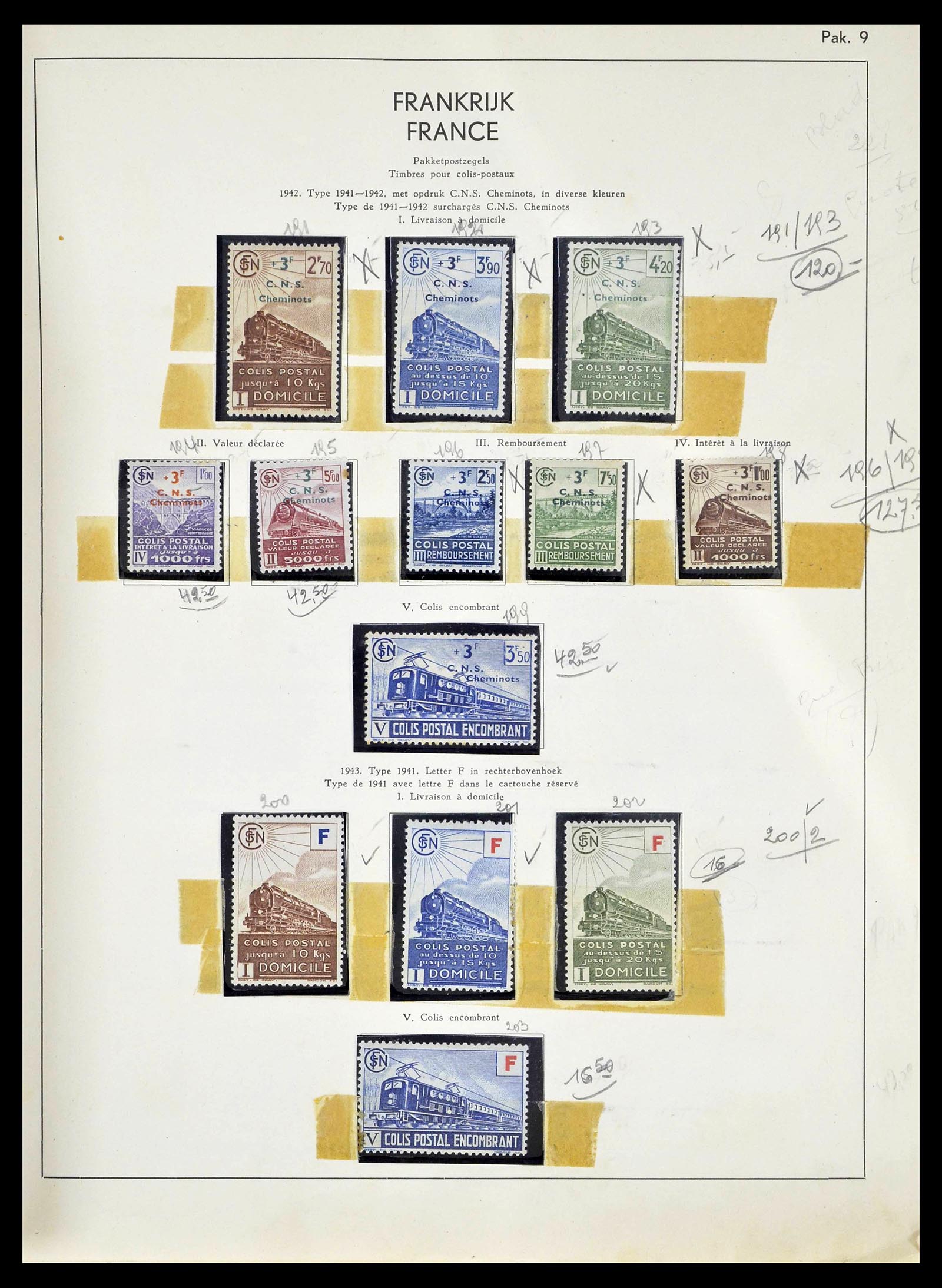 39325 0108 - Postzegelverzameling 39325 Frankrijk 1876-1968.