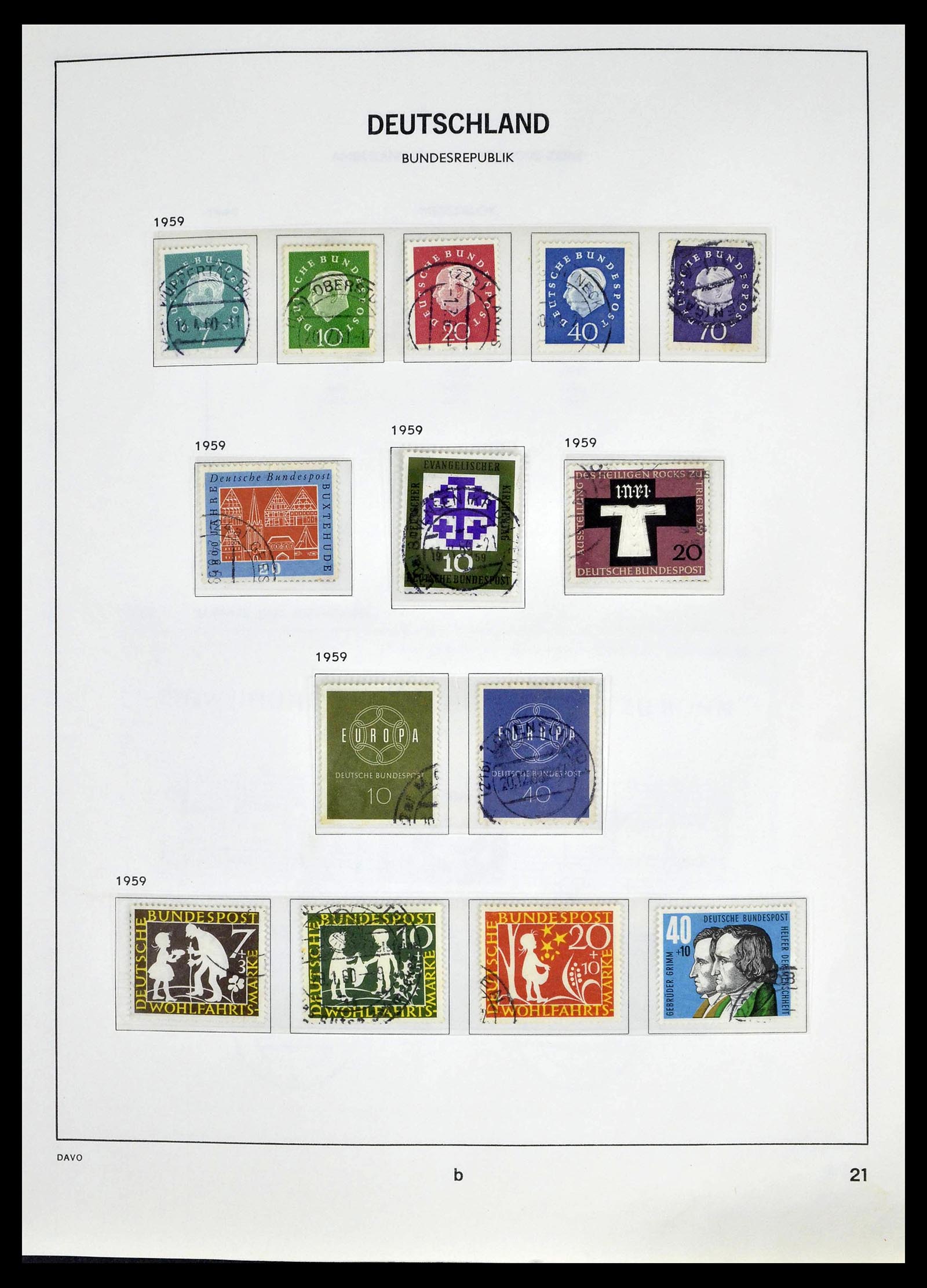 39326 0015 - Postzegelverzameling 39326 Bundespost 1949-2003.