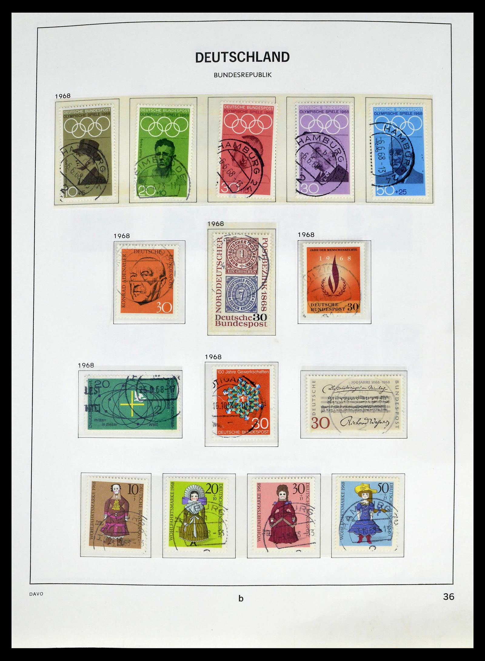 39326 0032 - Postzegelverzameling 39326 Bundespost 1949-2003.