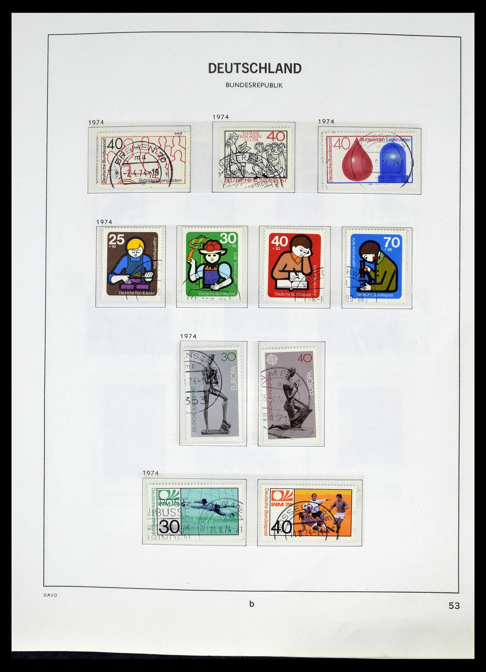 39326 0053 - Stamp collection 39326 Bundespost 1949-2003.