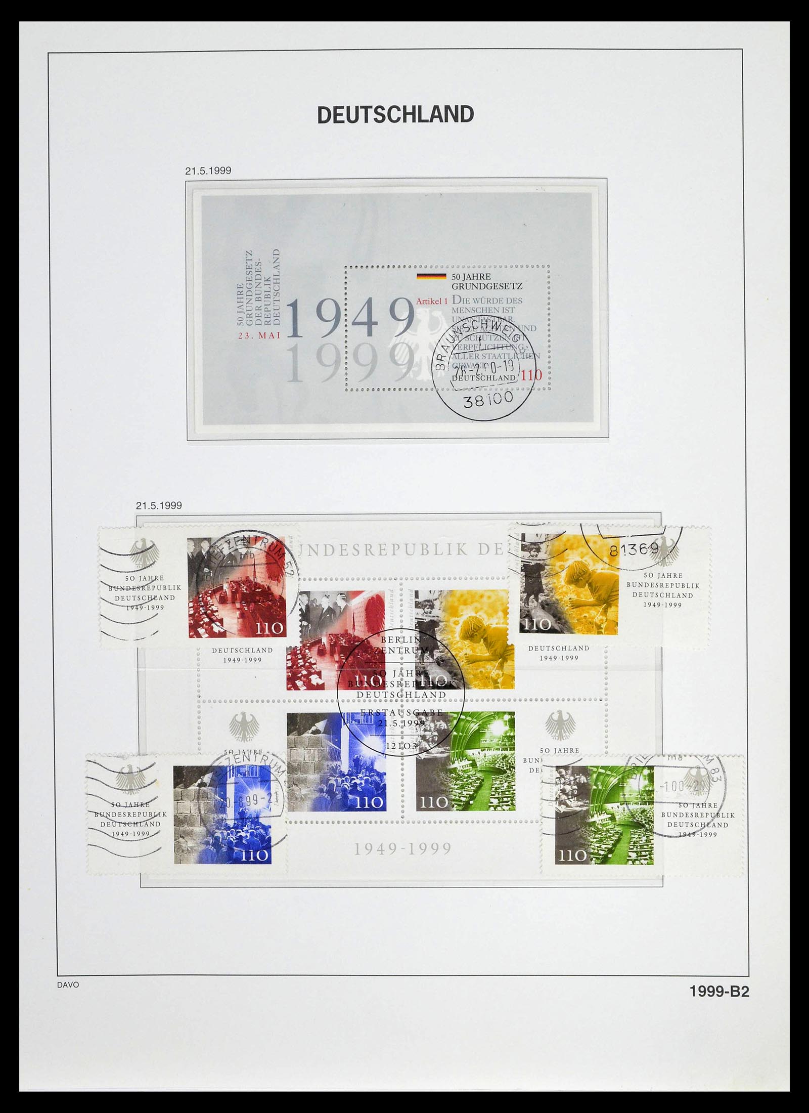 39326 0194 - Postzegelverzameling 39326 Bundespost 1949-2003.
